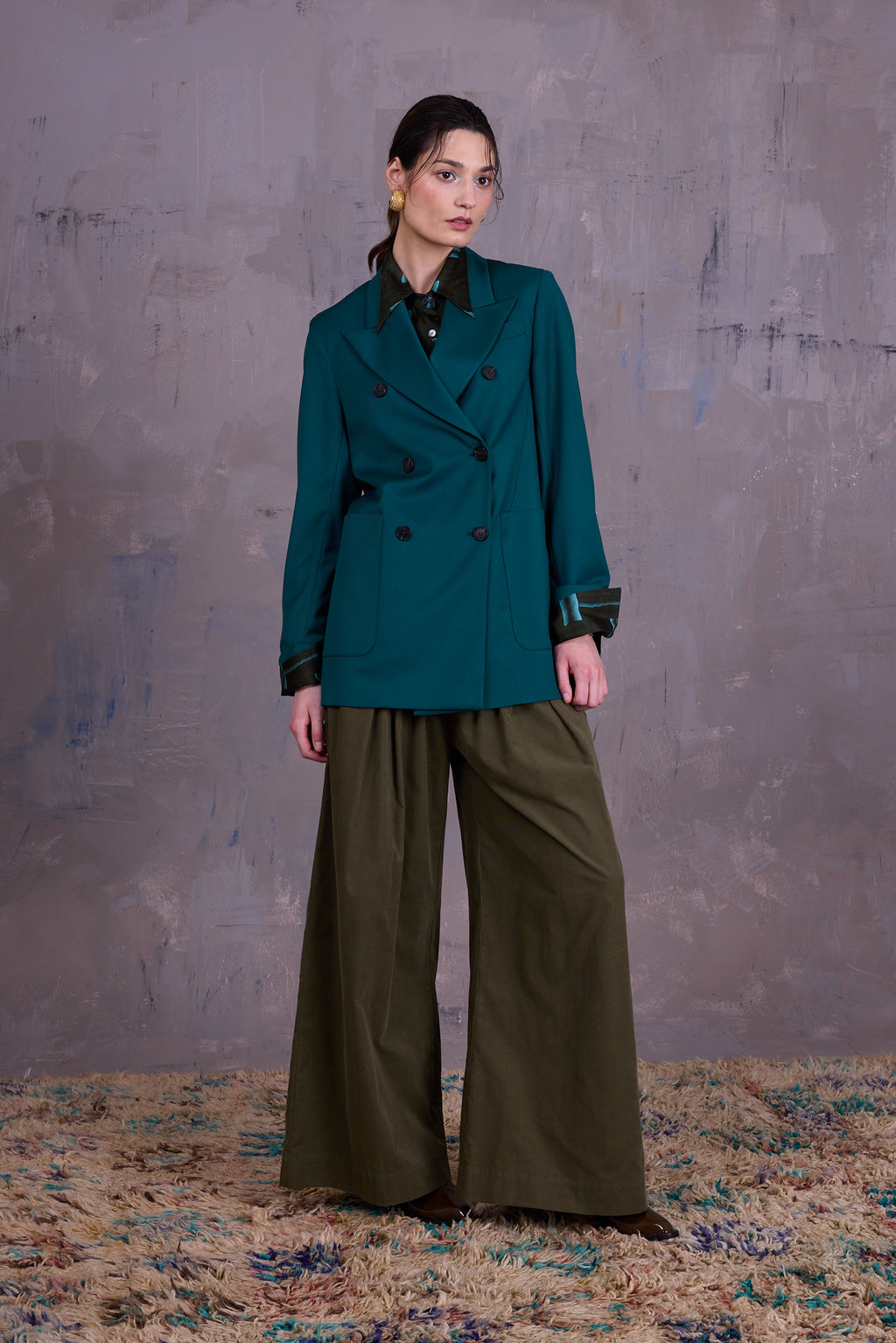 Glenn blazer in sea green