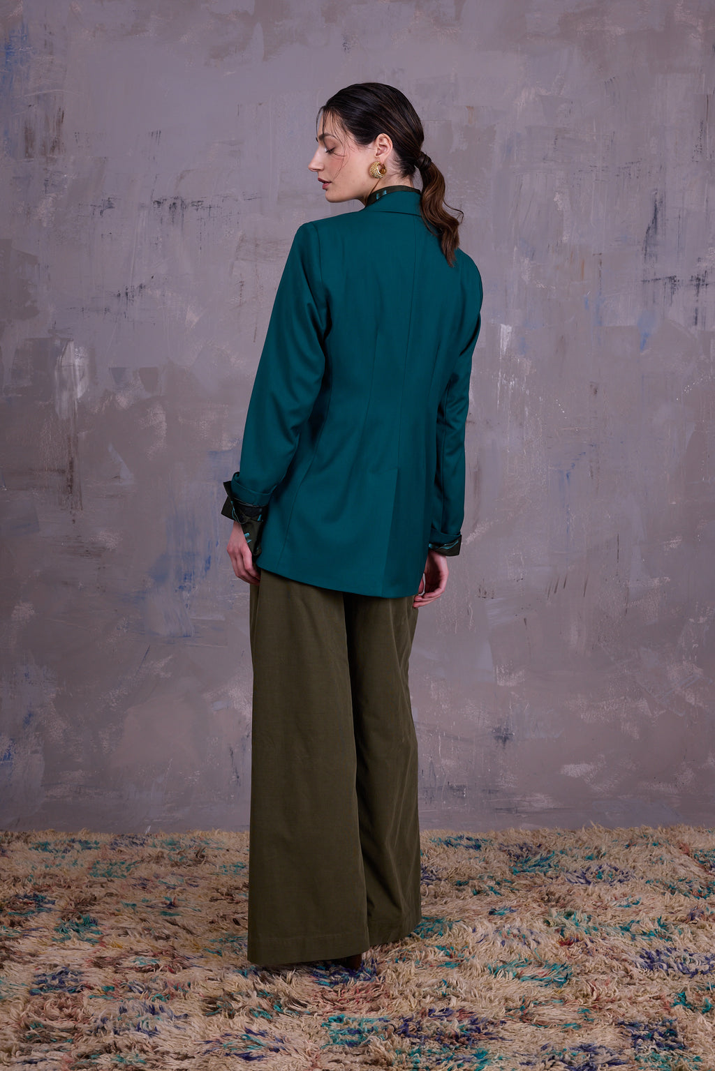 Glenn blazer in sea green