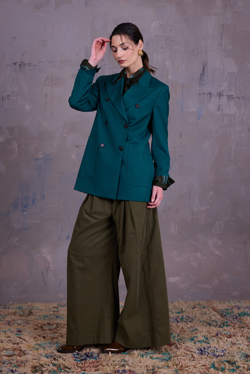 Glenn blazer in sea green