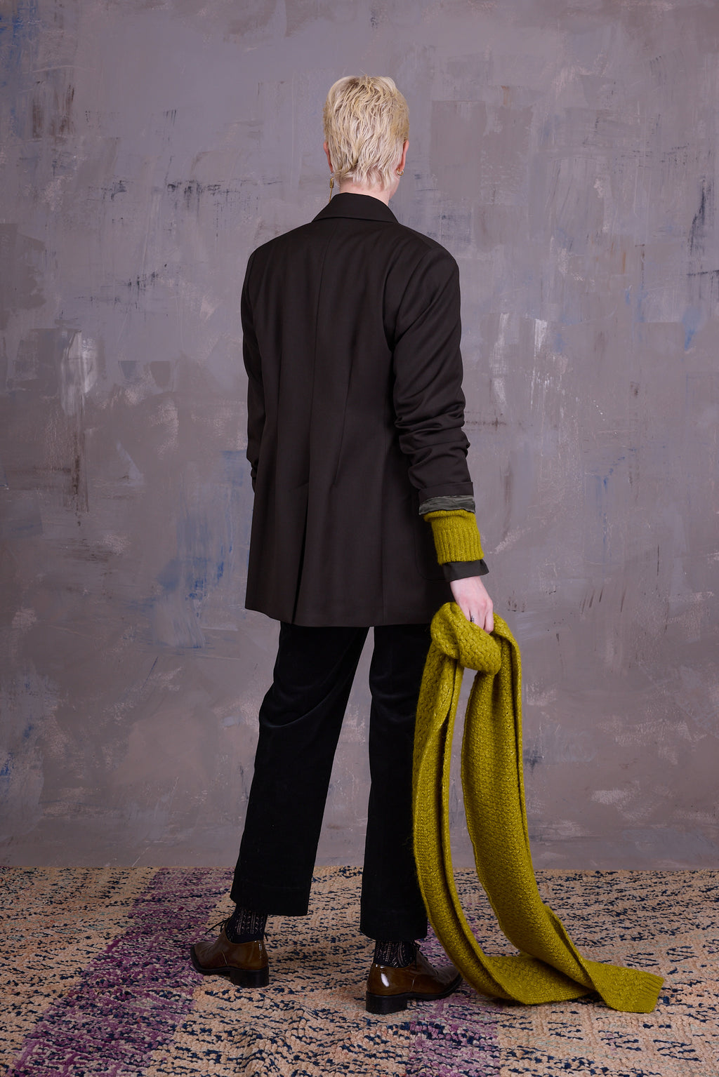 Glenn blazer in black olive