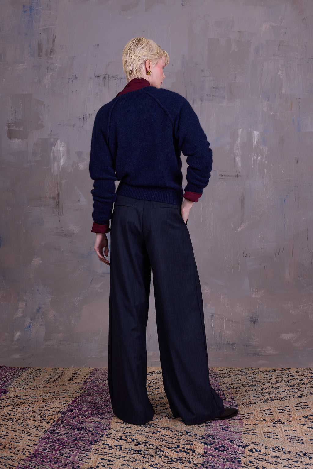 Graz cardigan in  midnight blue
