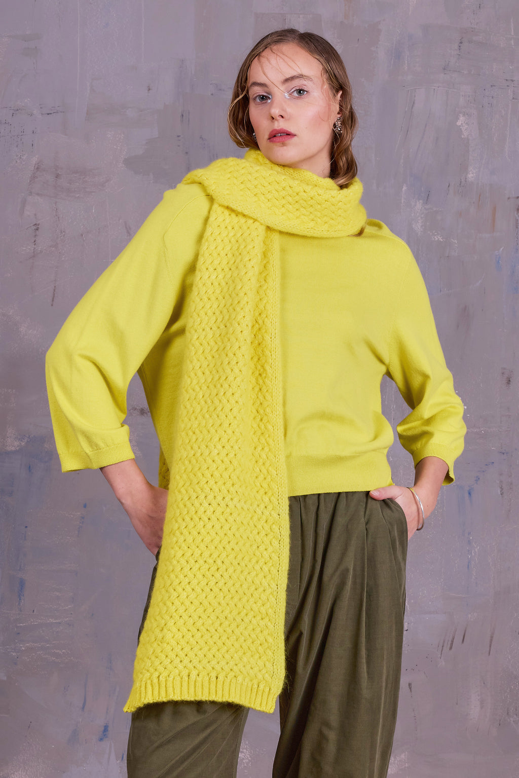 Gabin scarf in canary