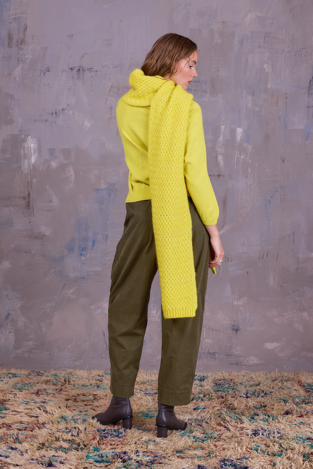 Gabin scarf in canary