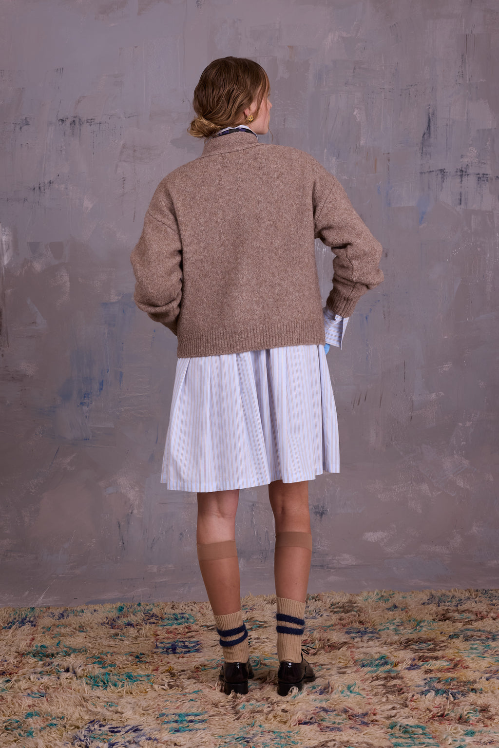 Gresa cardigan in camel