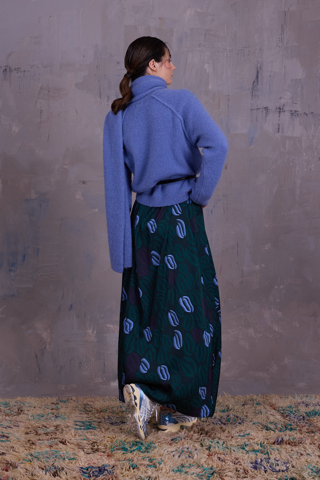 Gilke knitted sweater in madonna blue