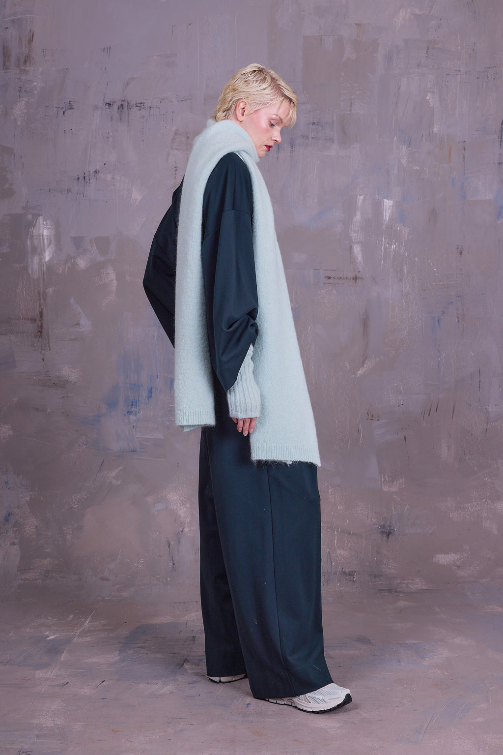 Gorki sjaal in light aqua
