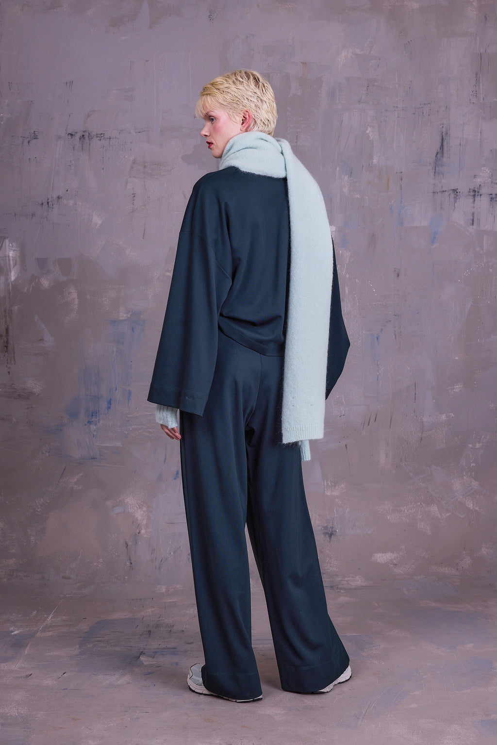Gorki sjaal in light aqua