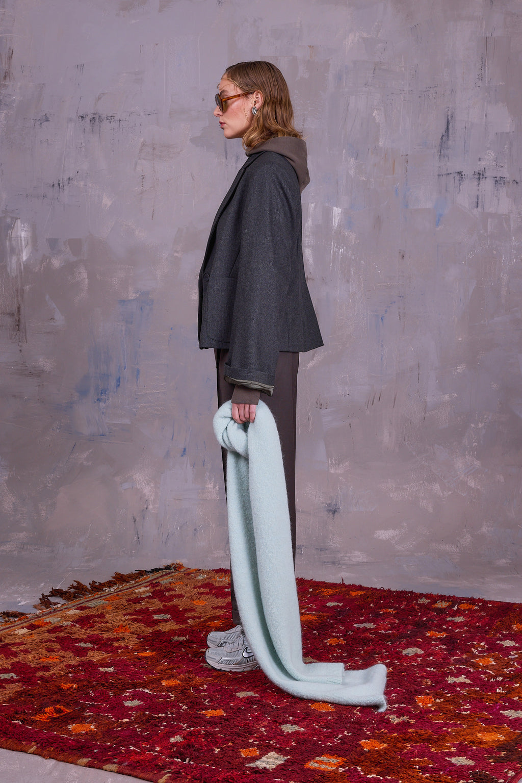 Gorki sjaal in light aqua