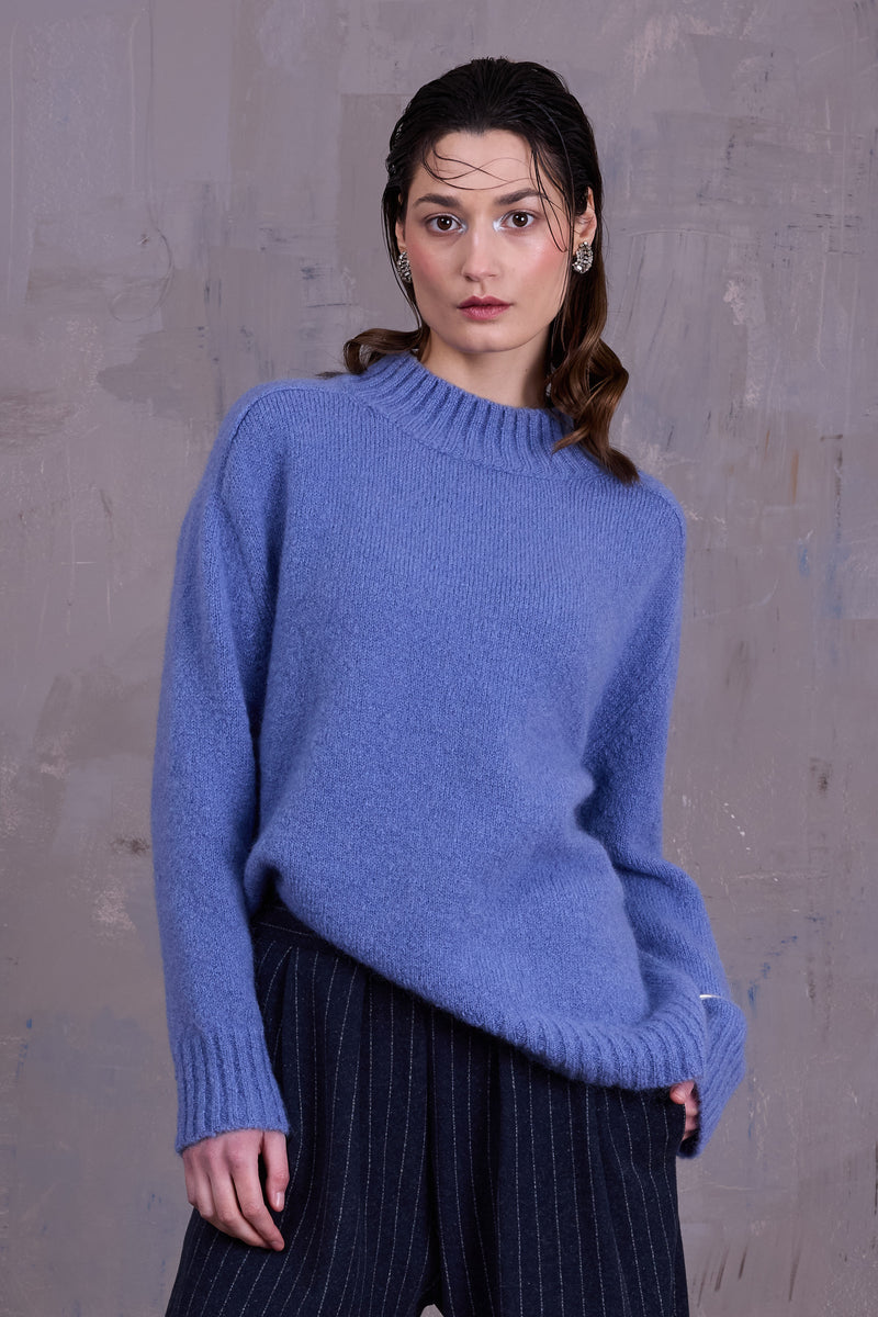 Glasgow trui in madonna blue