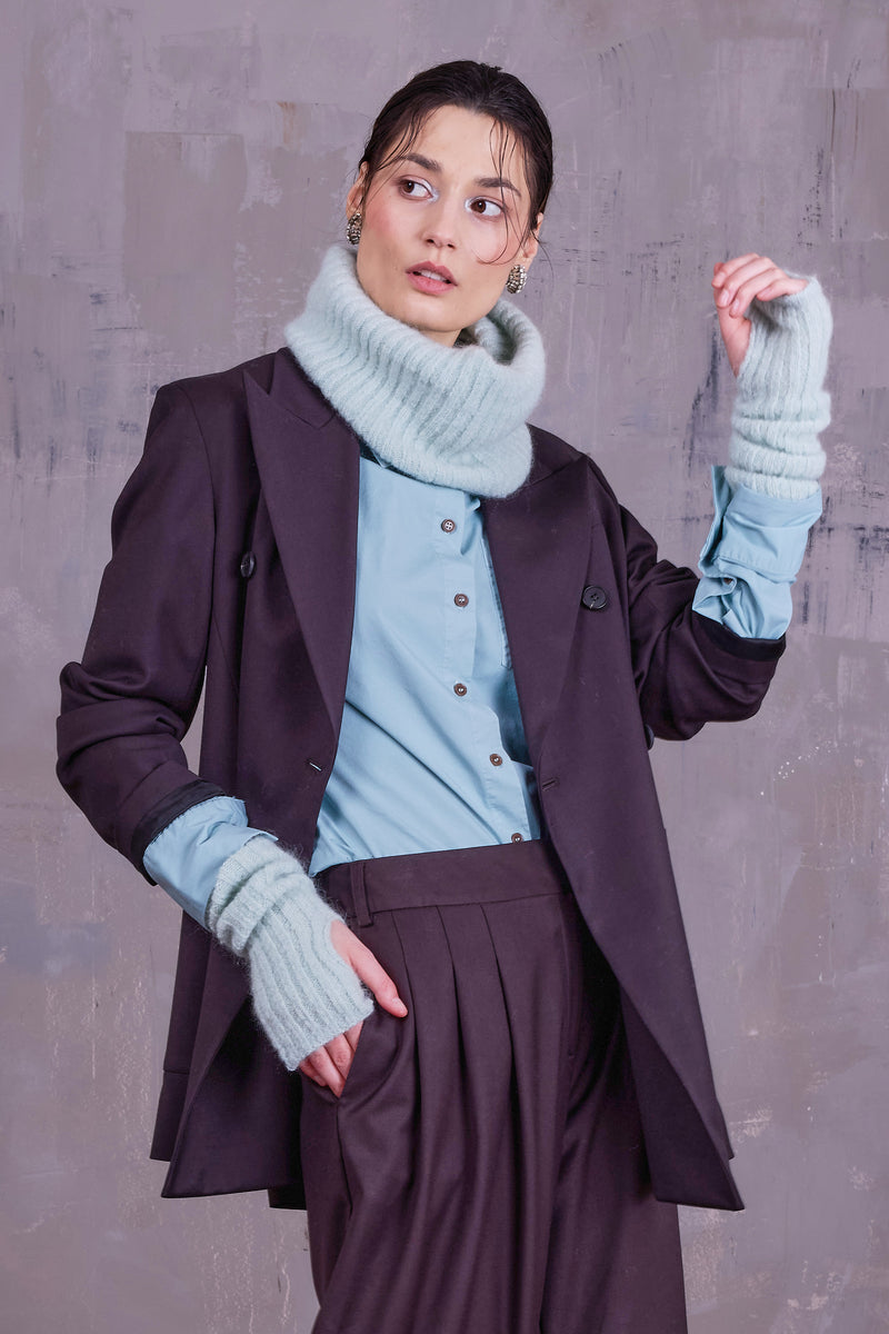 Gisella tube scarf in light aqua