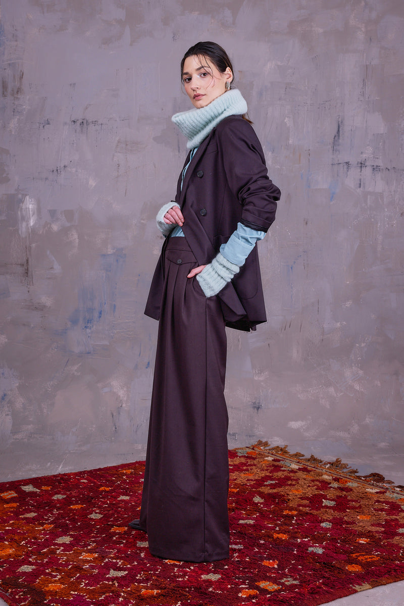 Gisella tube scarf in light aqua
