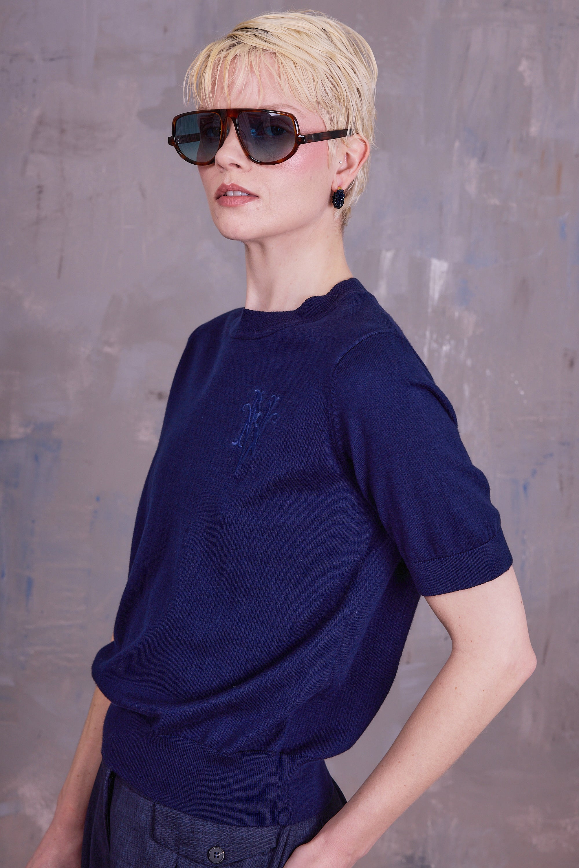 Geeske top in dark navy