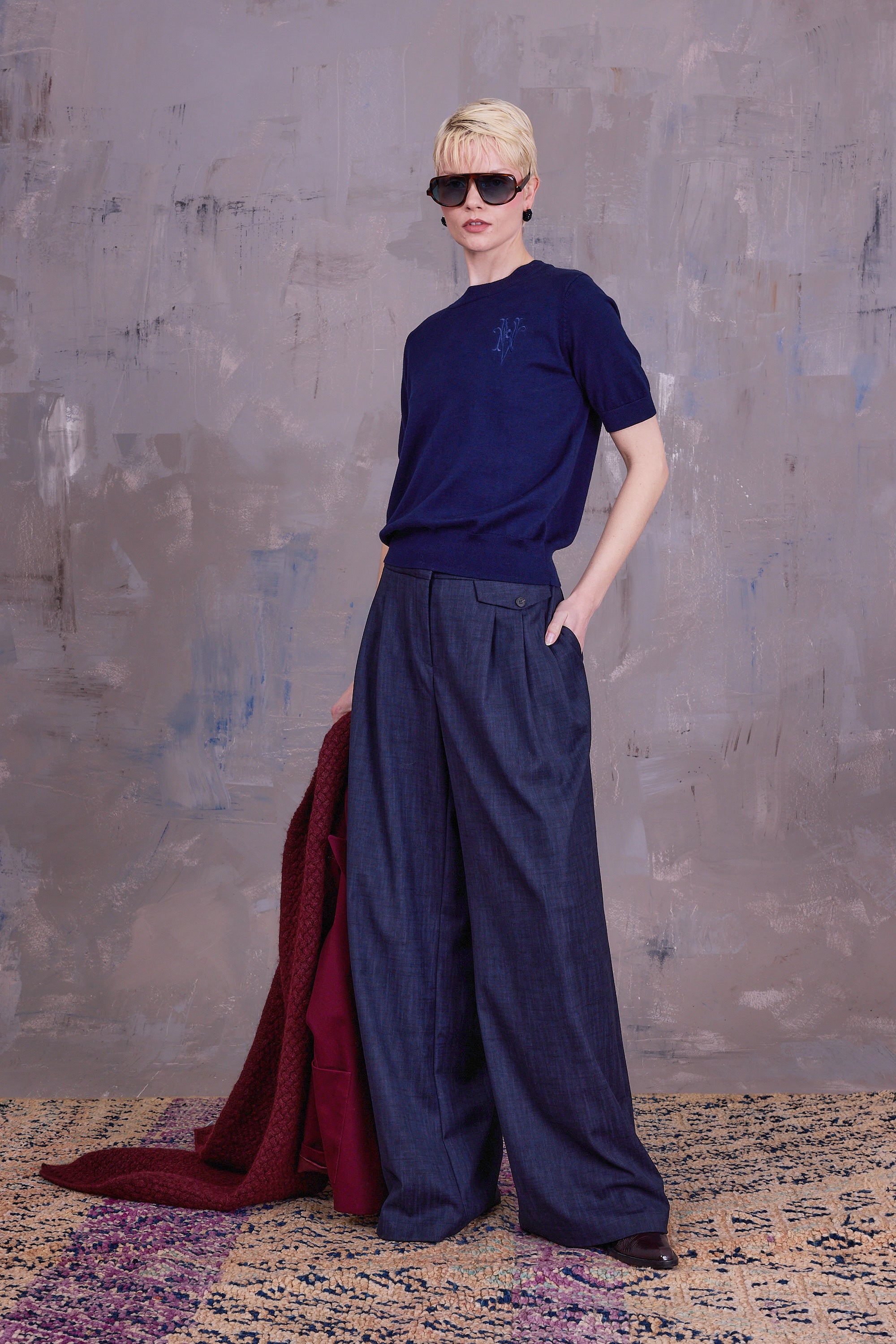 Geeske top in dark navy