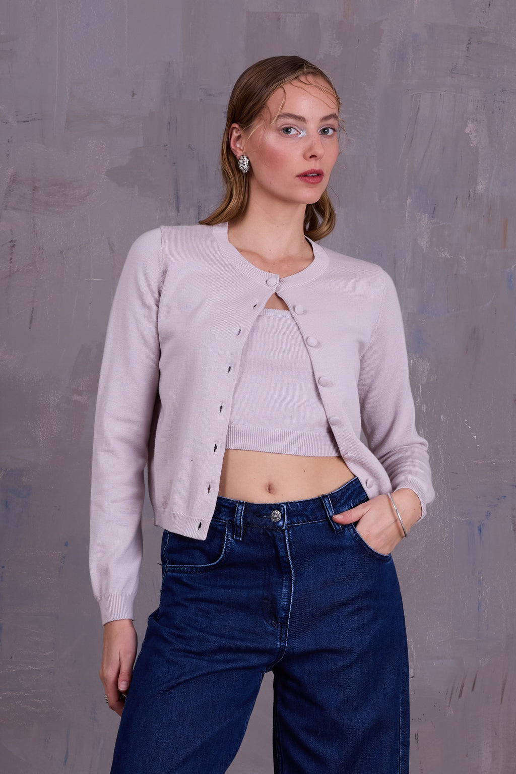 Grace cardigan in soft shell