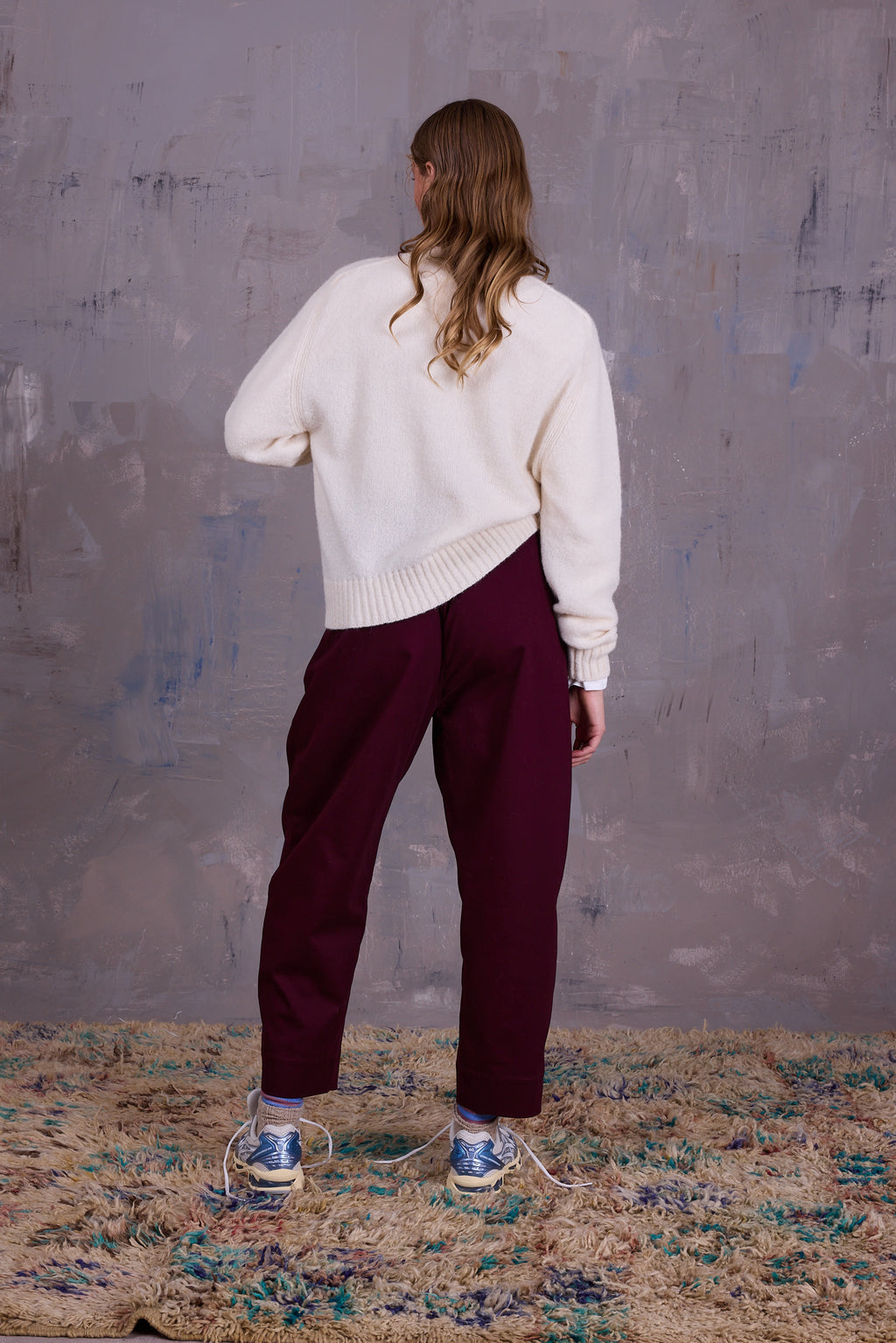 Gilly knitted sweater in ecru
