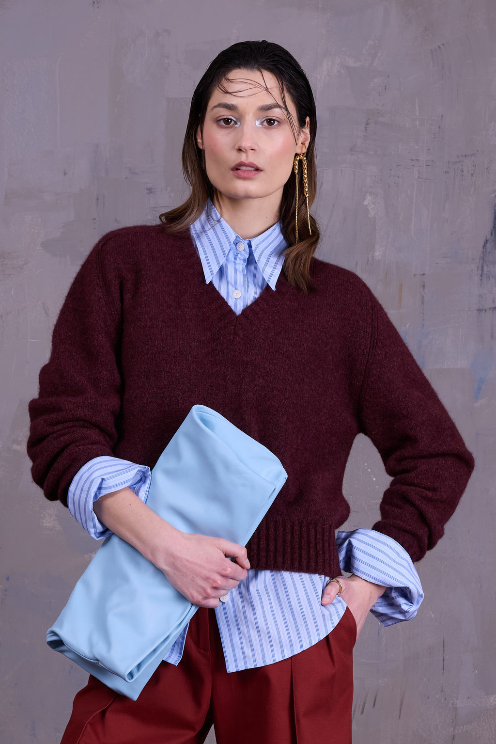Gilly trui in merlot