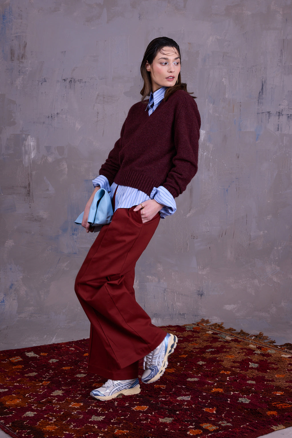 Gilly trui in merlot