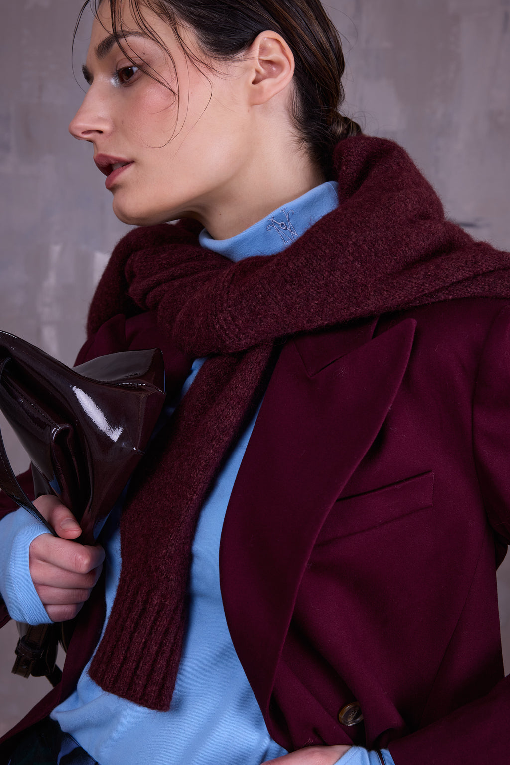 Gilly trui in merlot