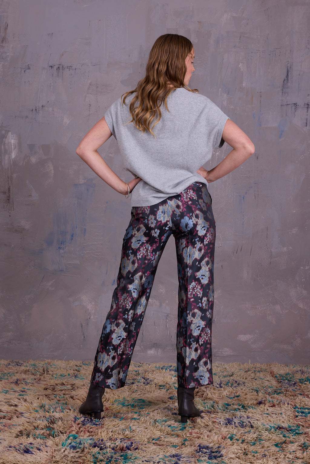 Geertje top in cloudy grey
