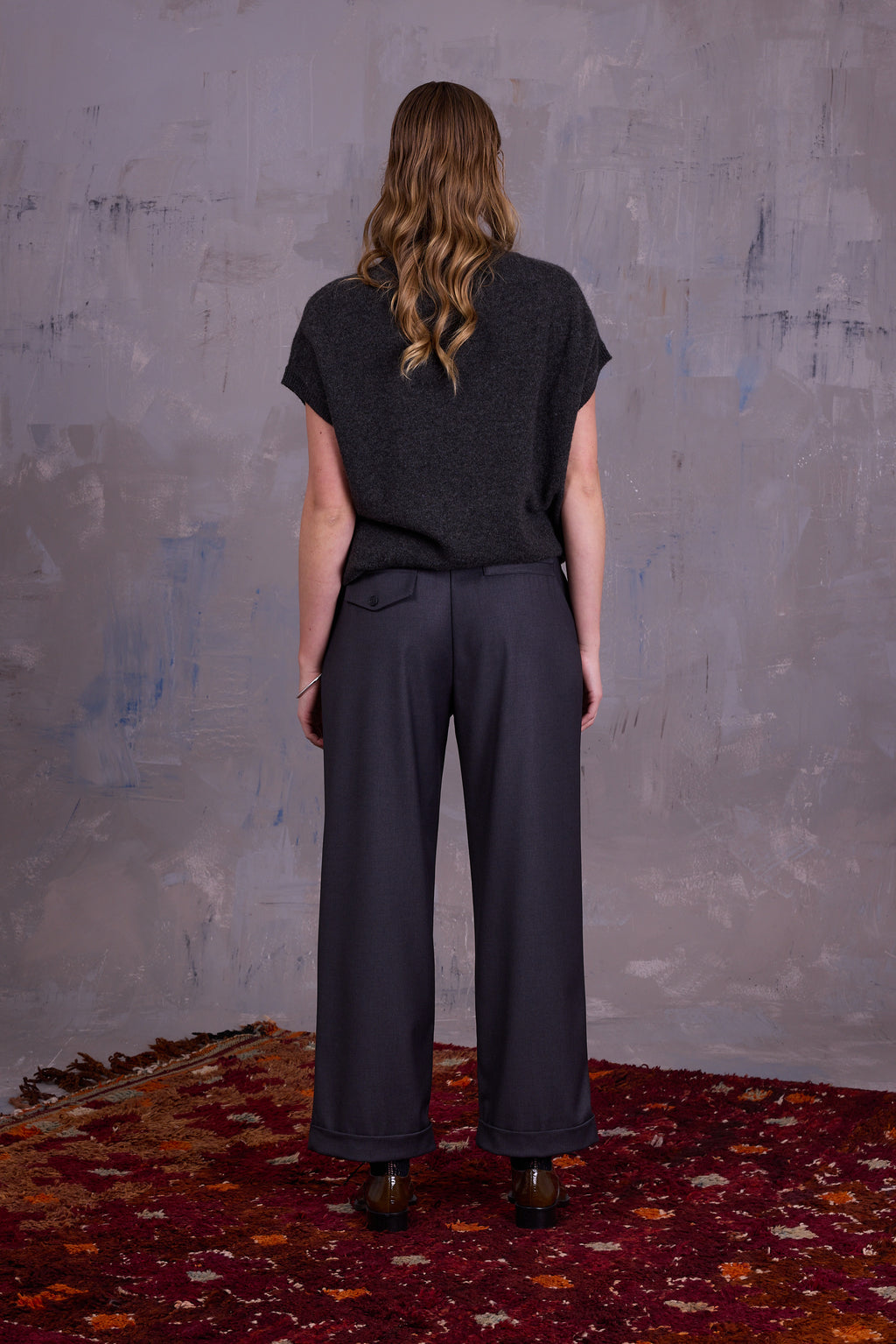 Geertje top in graphite