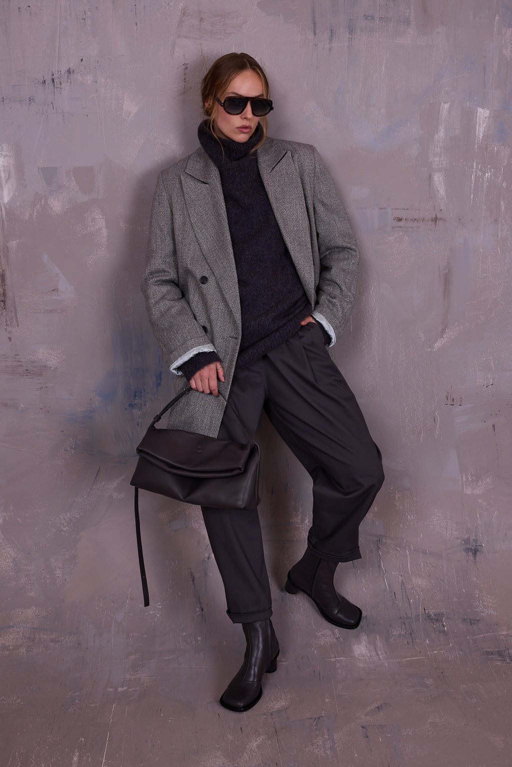 George trousers in charcoal