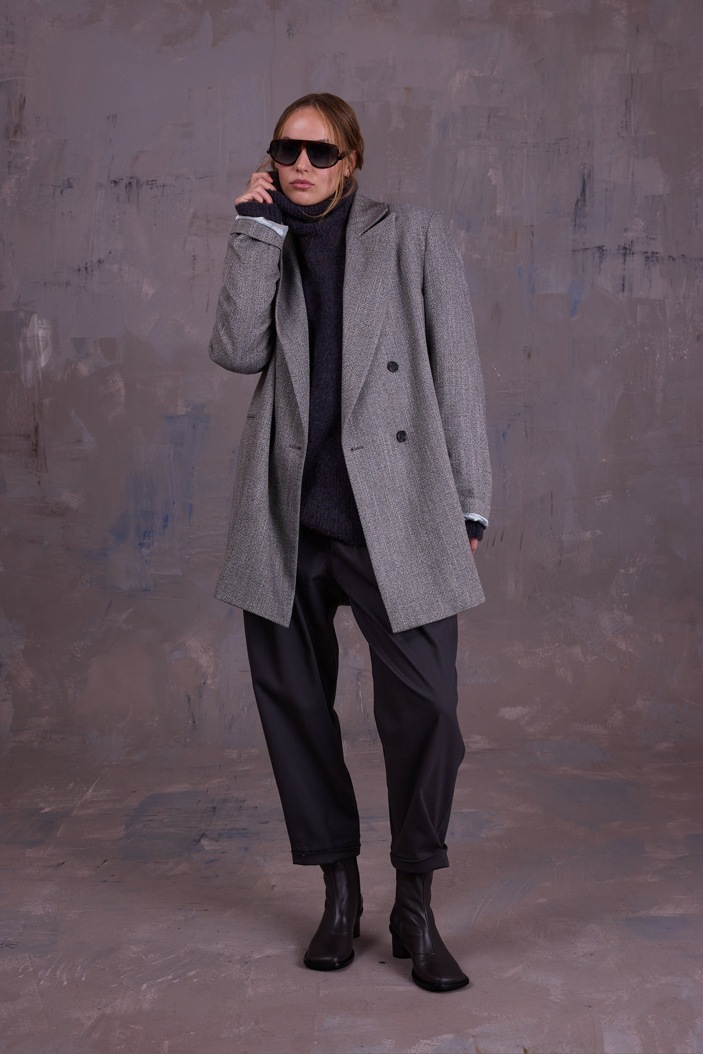 George trousers in charcoal
