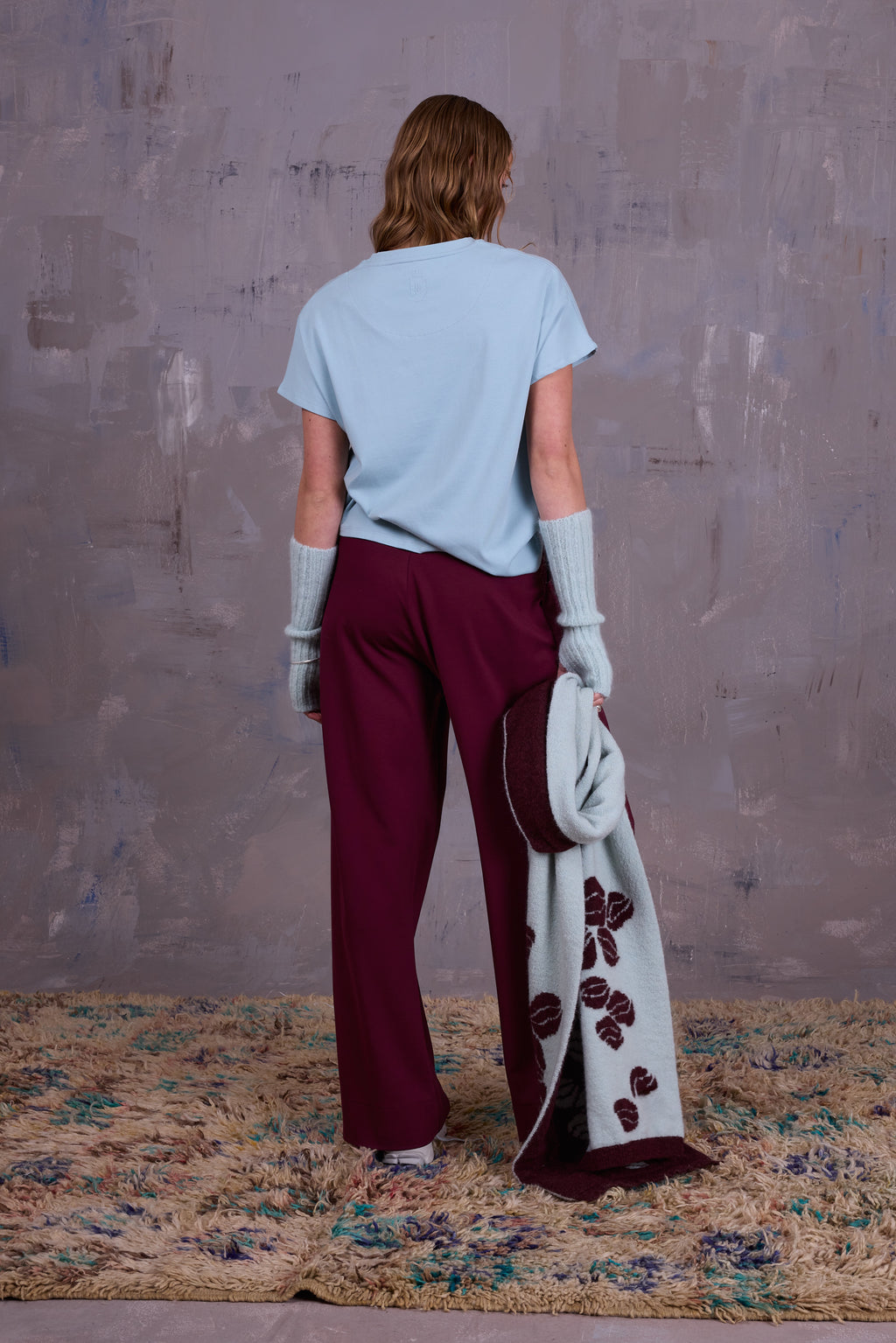 Geano broek in plum