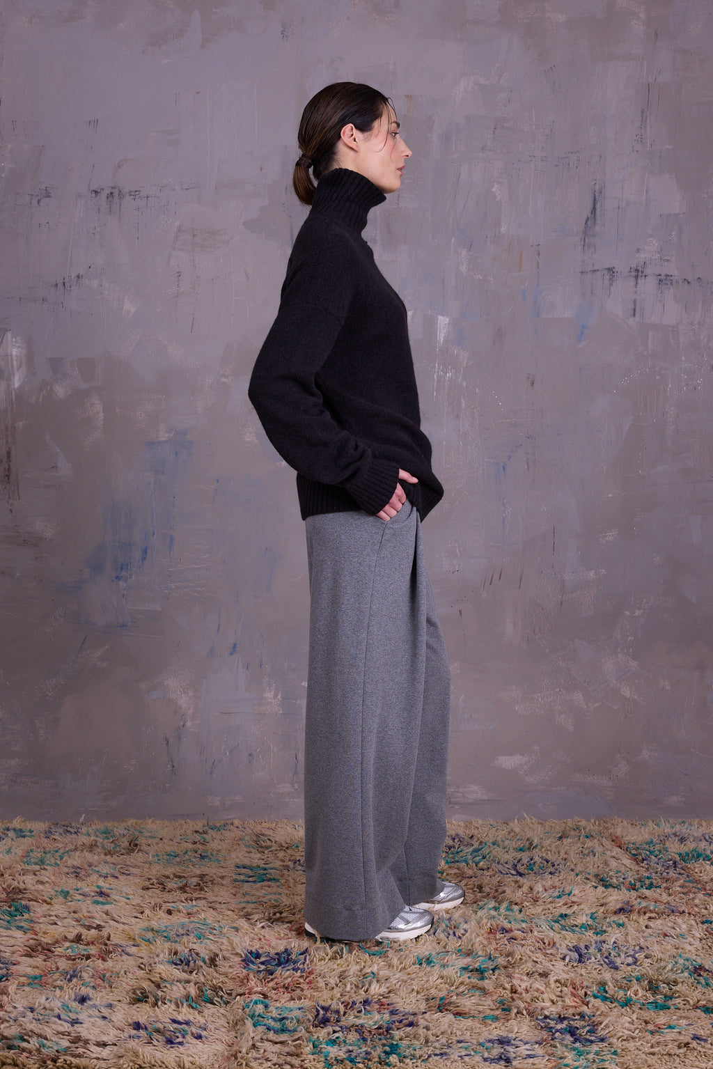 Geano broek in cloudy grey