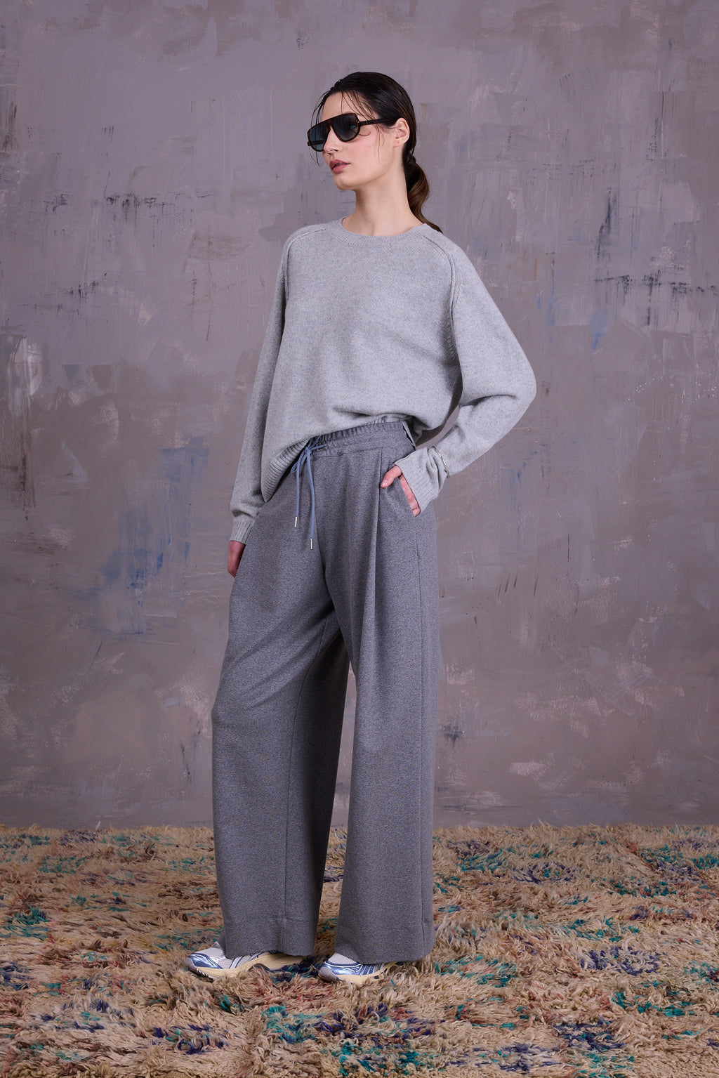 Geano broek in cloudy grey