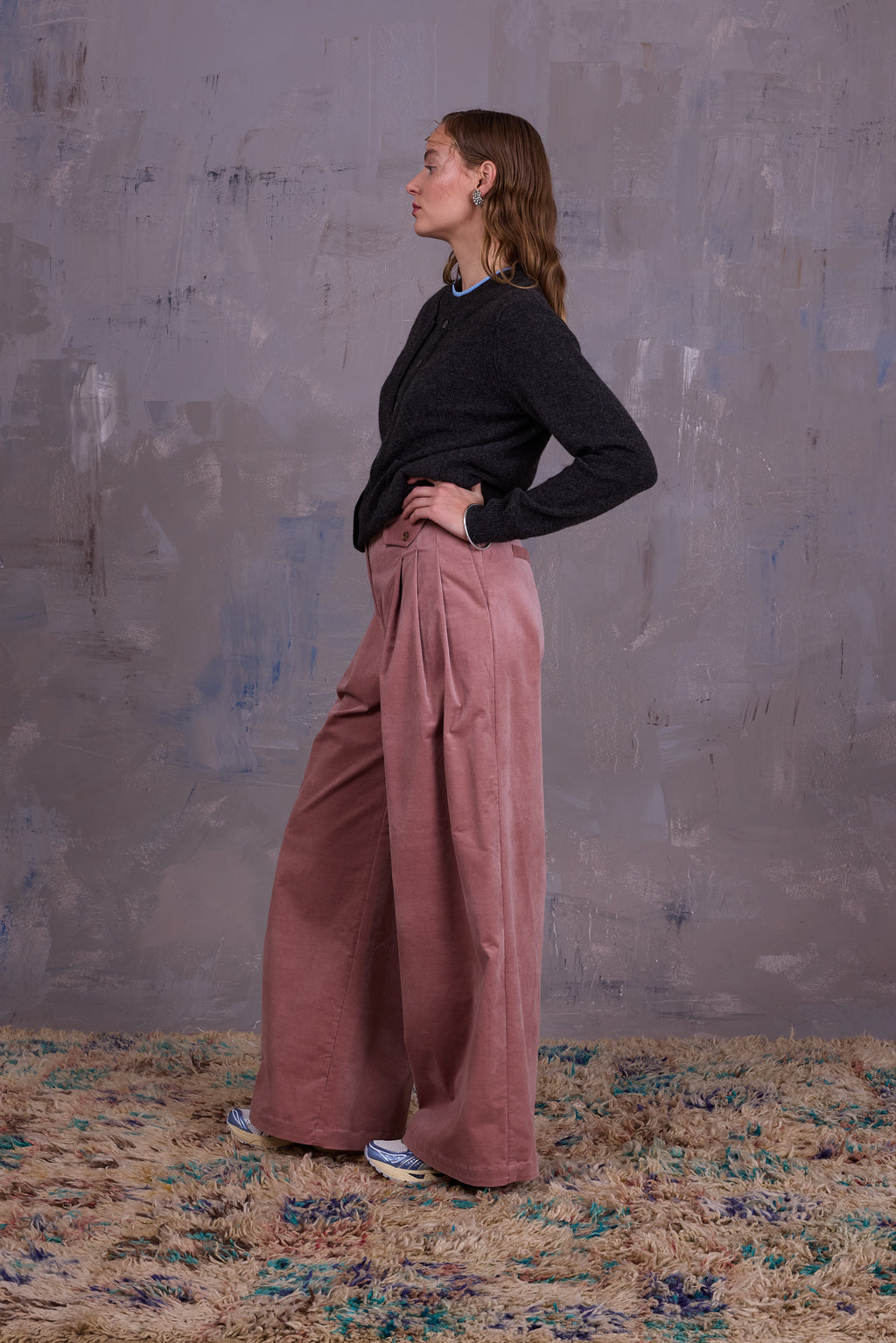 Guy broek in blossom velvet