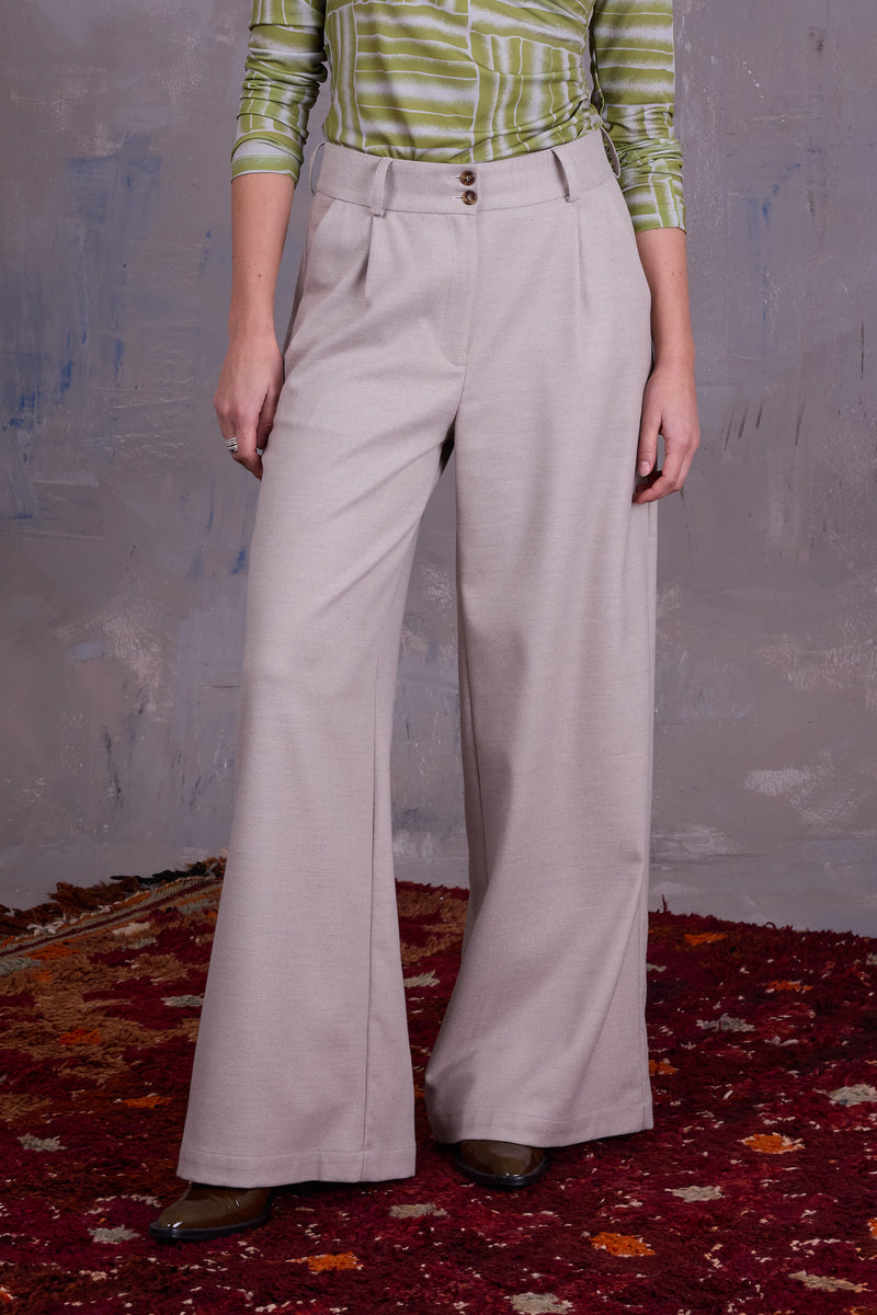 Edward broek in light grey blend