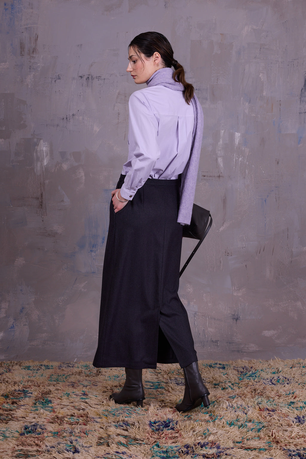 Emmanuel rok in dark blue blend