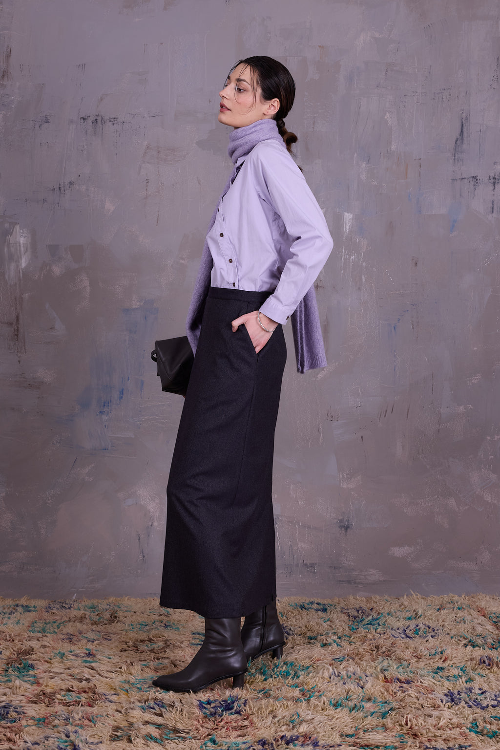 Emmanuel rok in dark blue blend