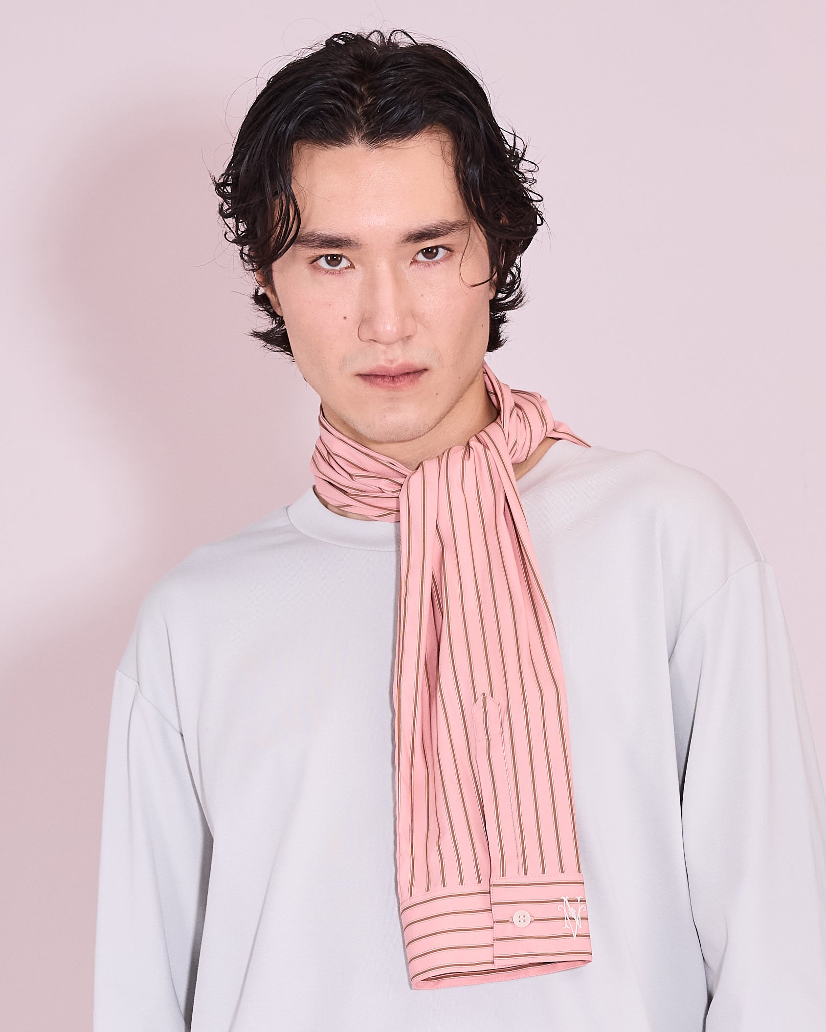 Ganna scarf in rosette / mocha