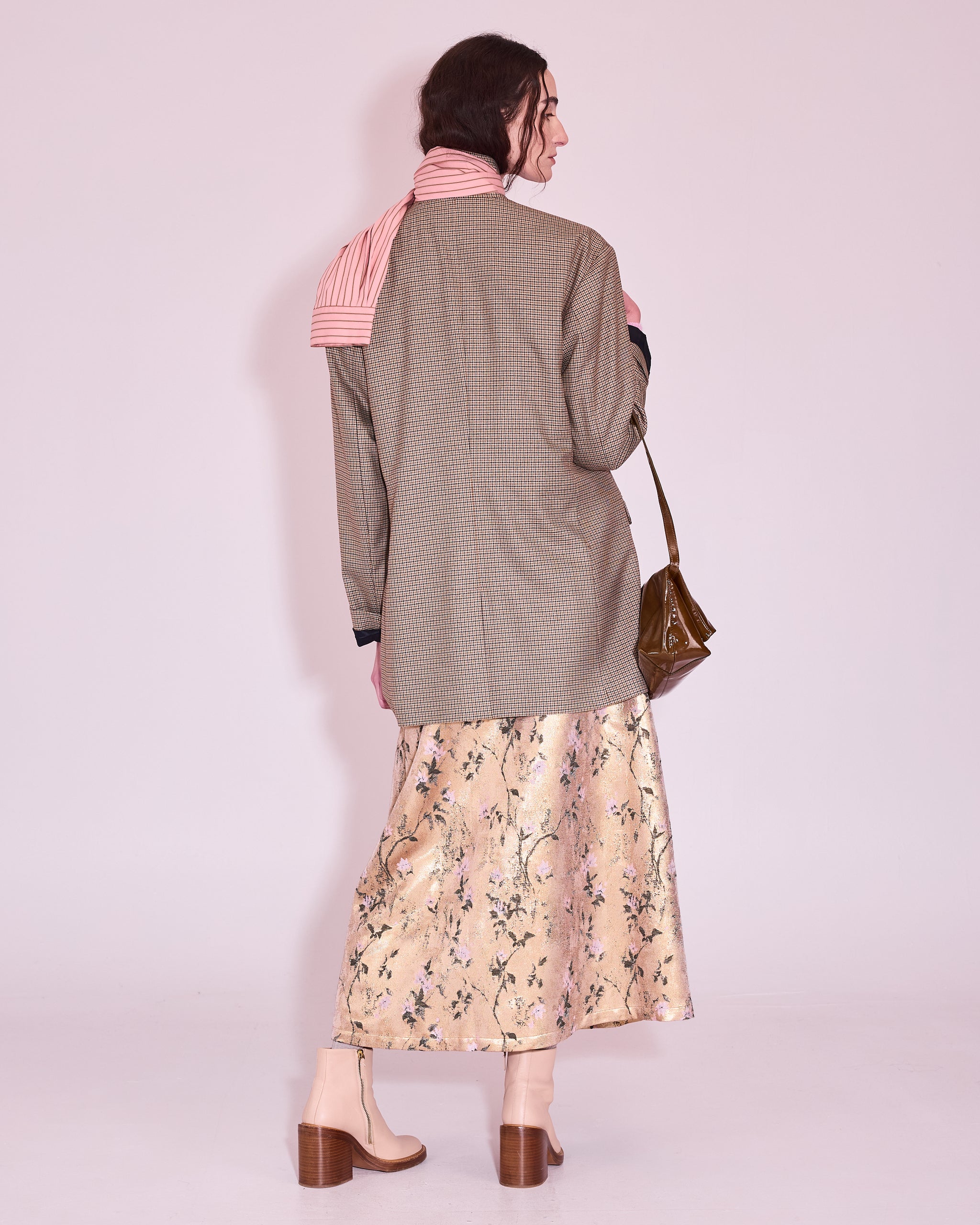 Ganna scarf in rosette / mocha