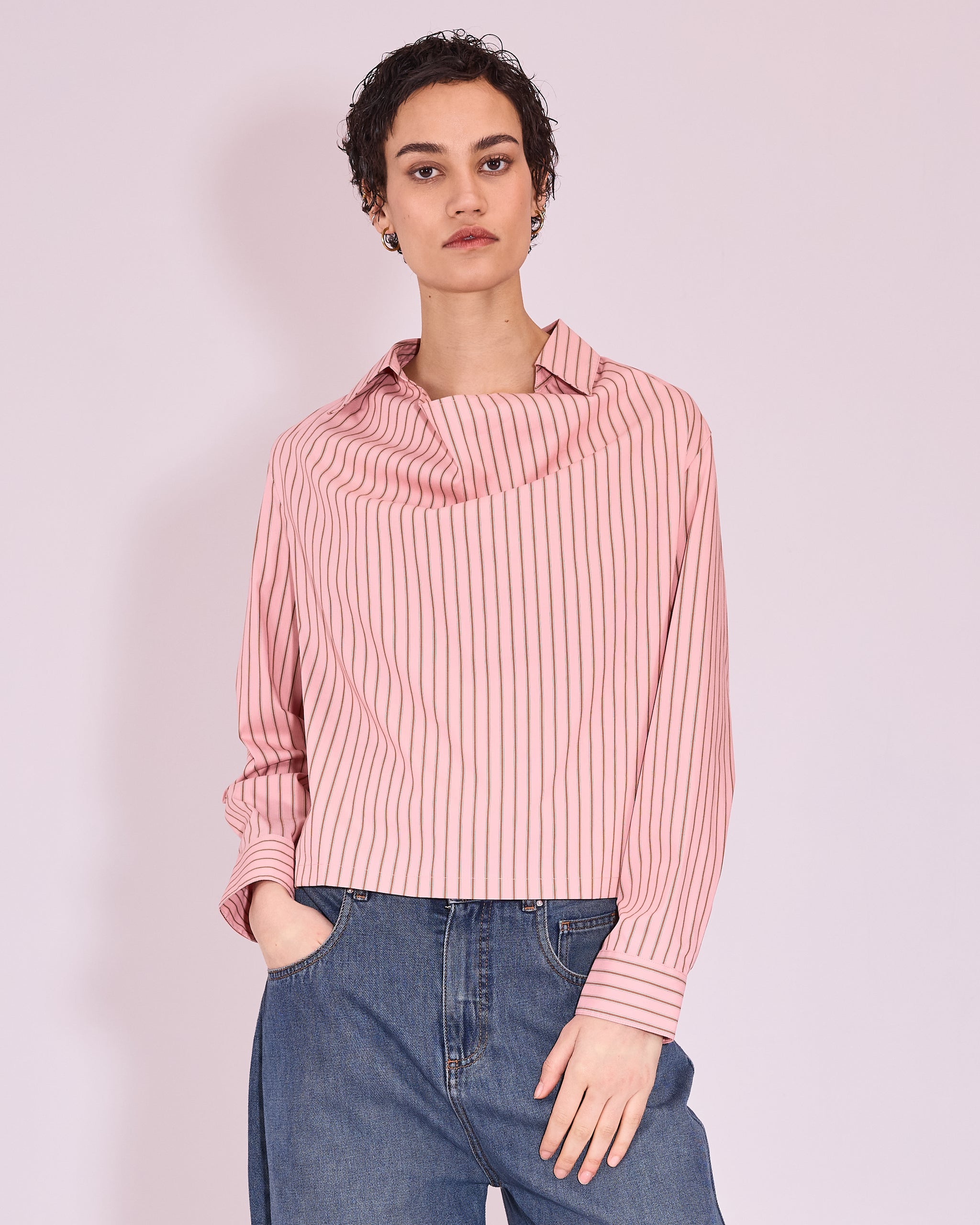 Julla blouse in rosette / mocha