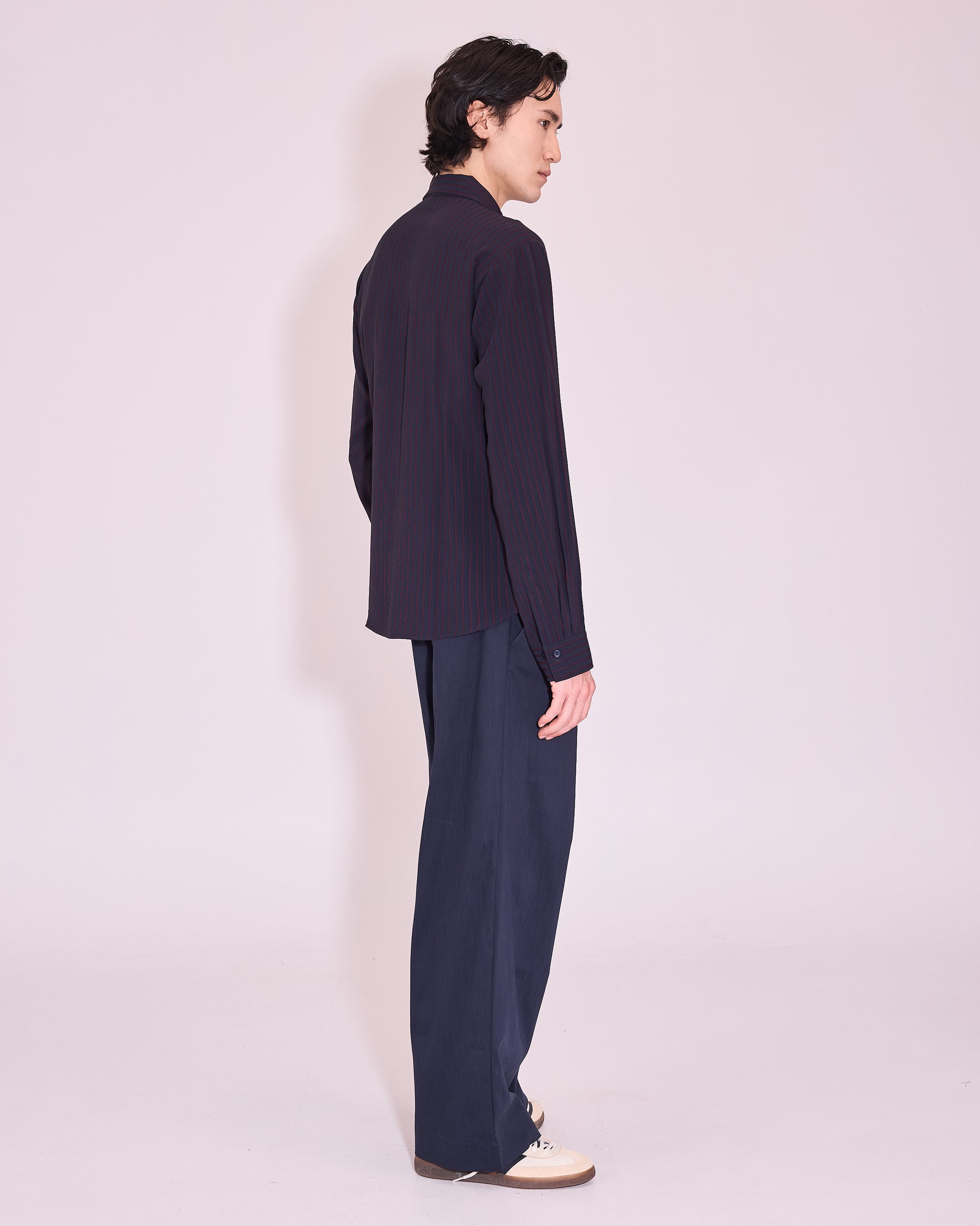 Godfried hemd in dark blue / burgundy