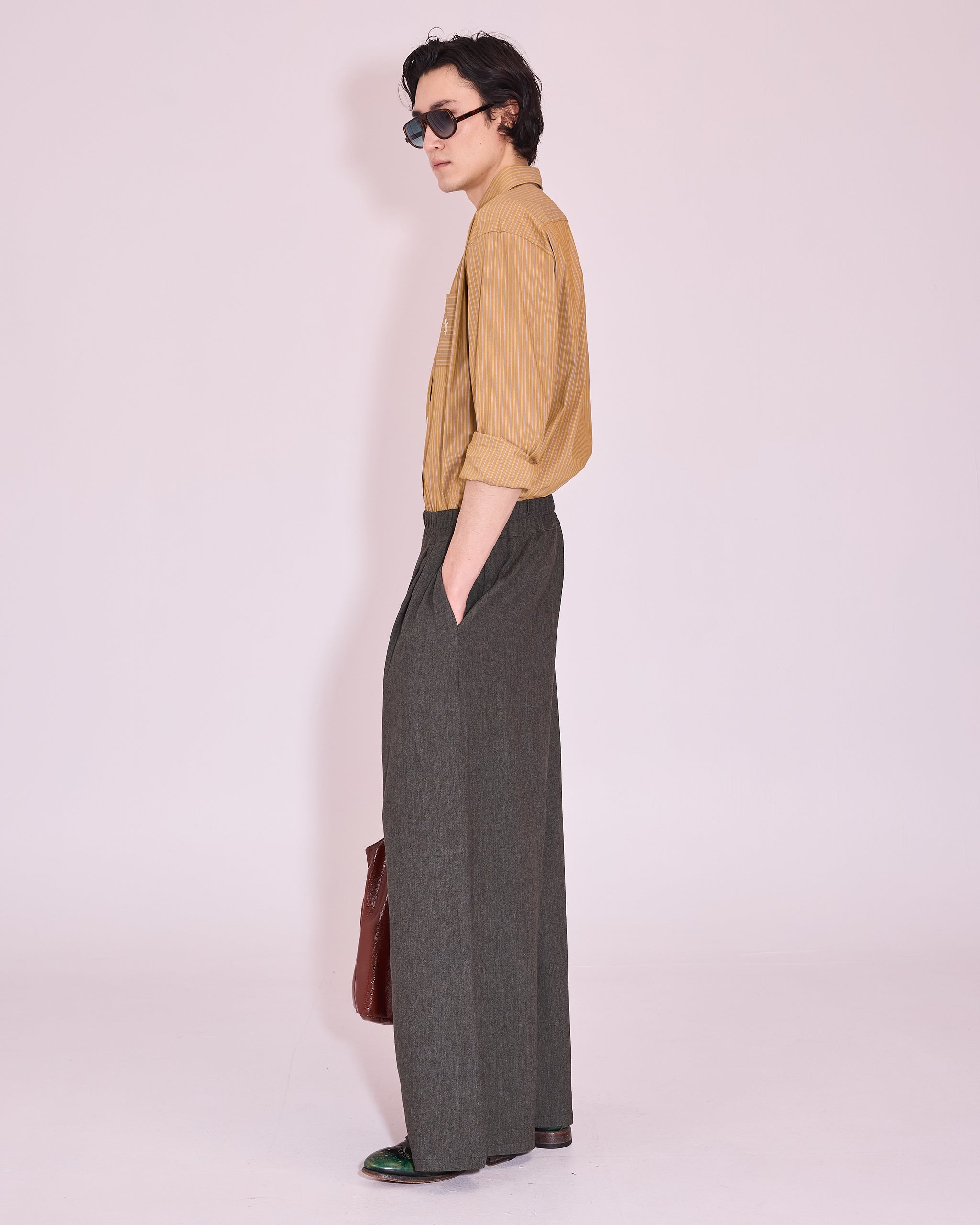 Gelesto hemd in mustard gold / blue