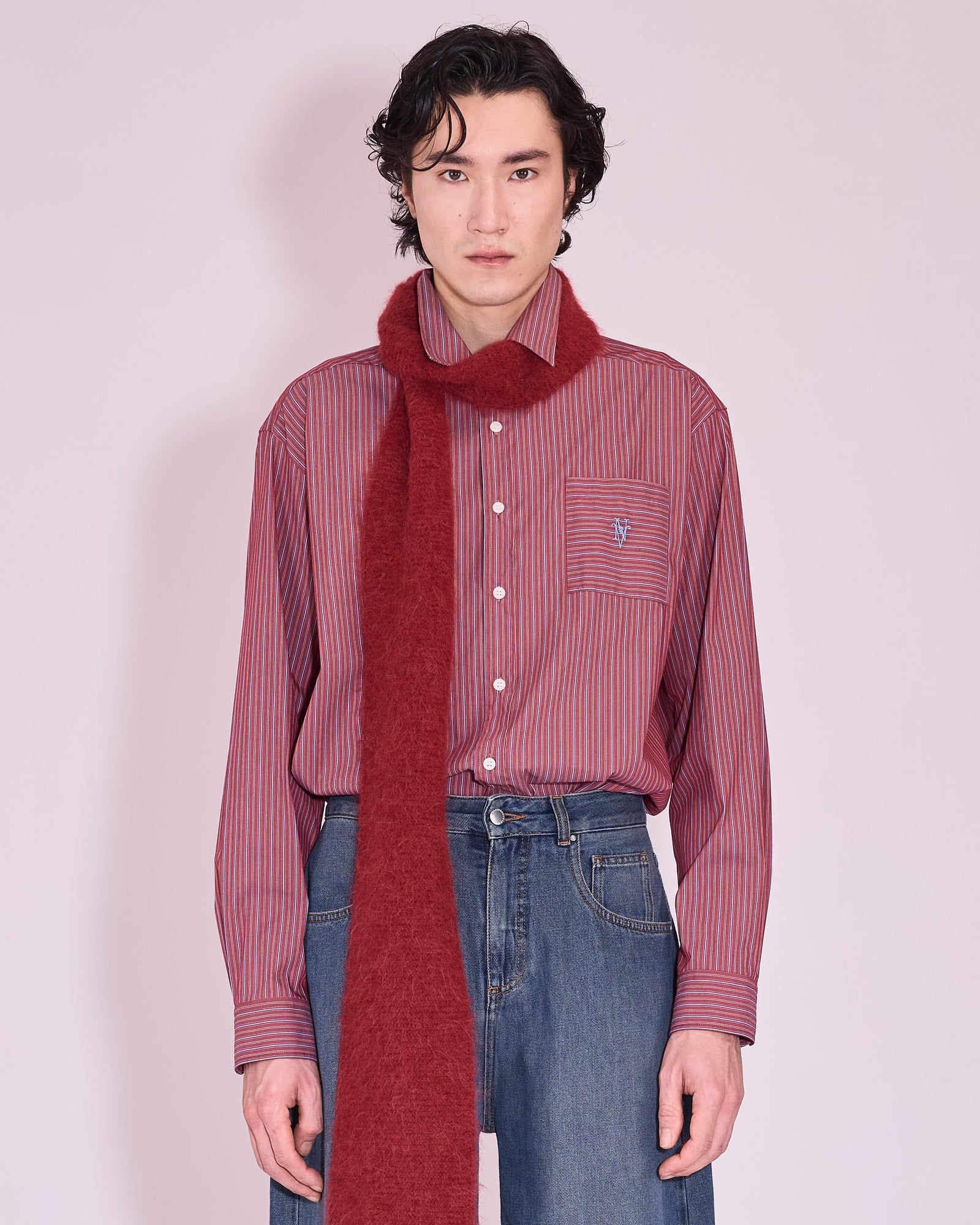 Gelesto hemd in rosewood / blue