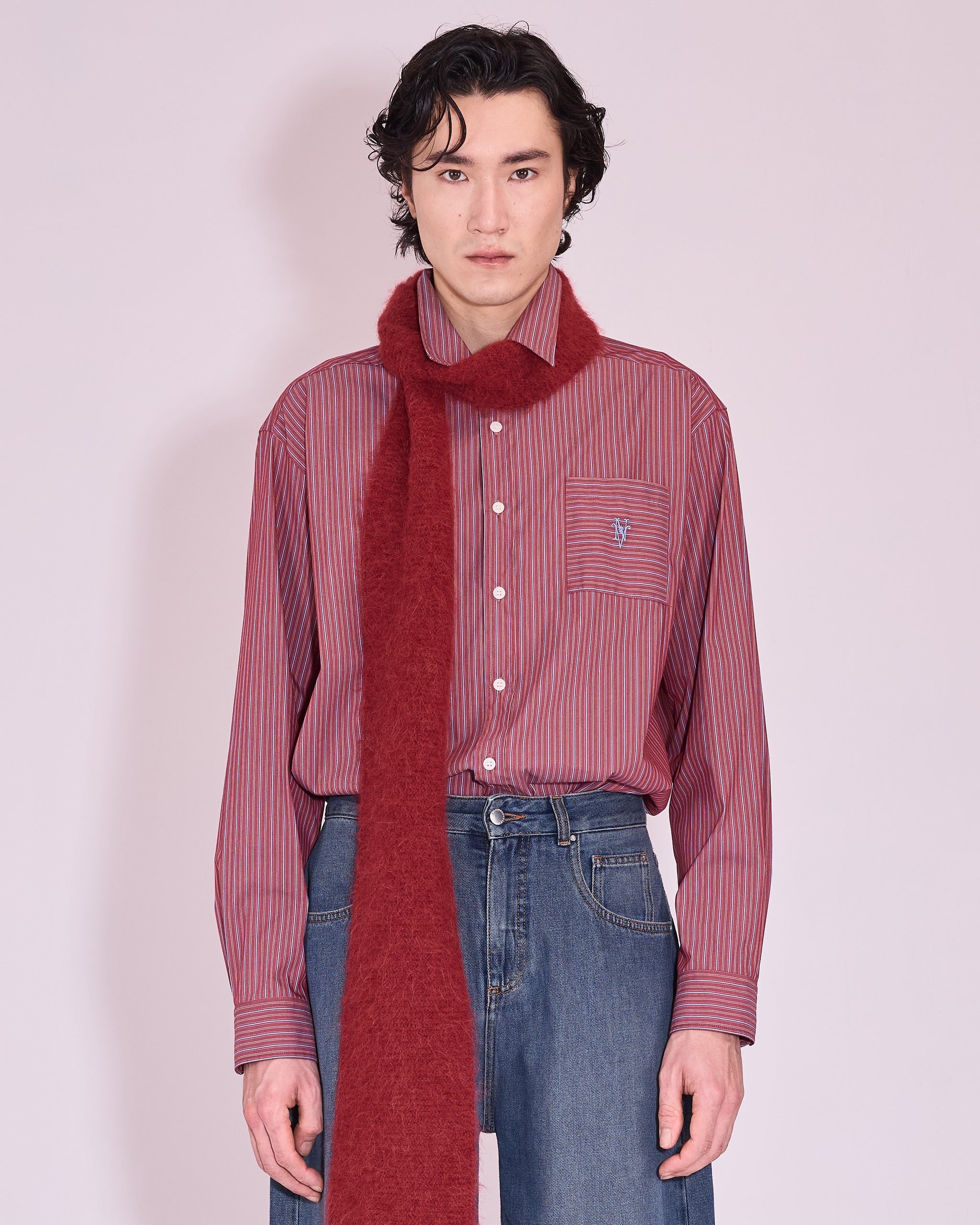 Gelesto hemd in rosewood / blue