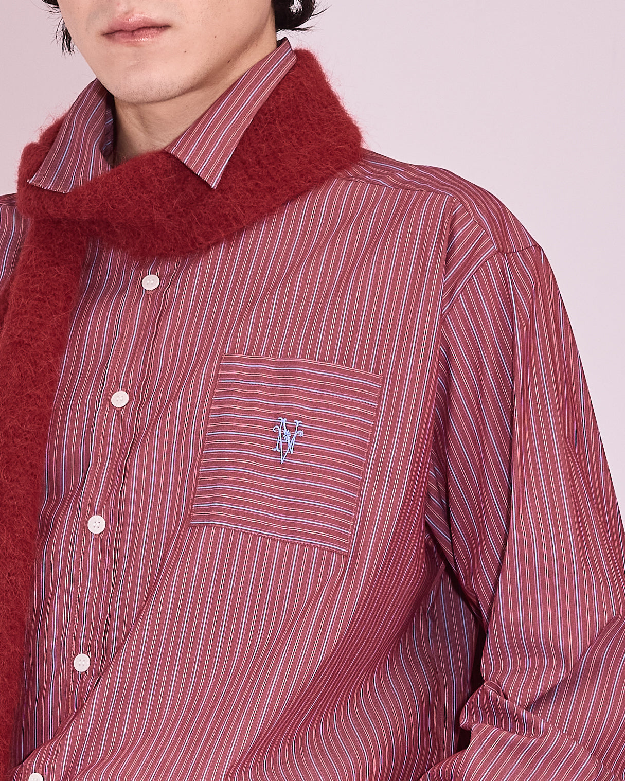 Gelesto hemd in rosewood / blue