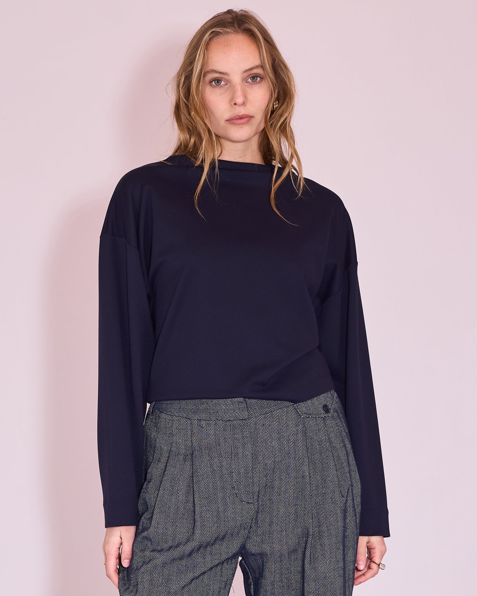 Jos sweater in navy
