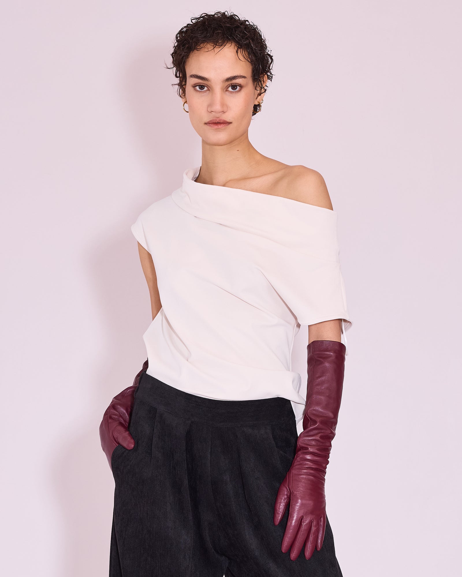 Jeni top in chalk white