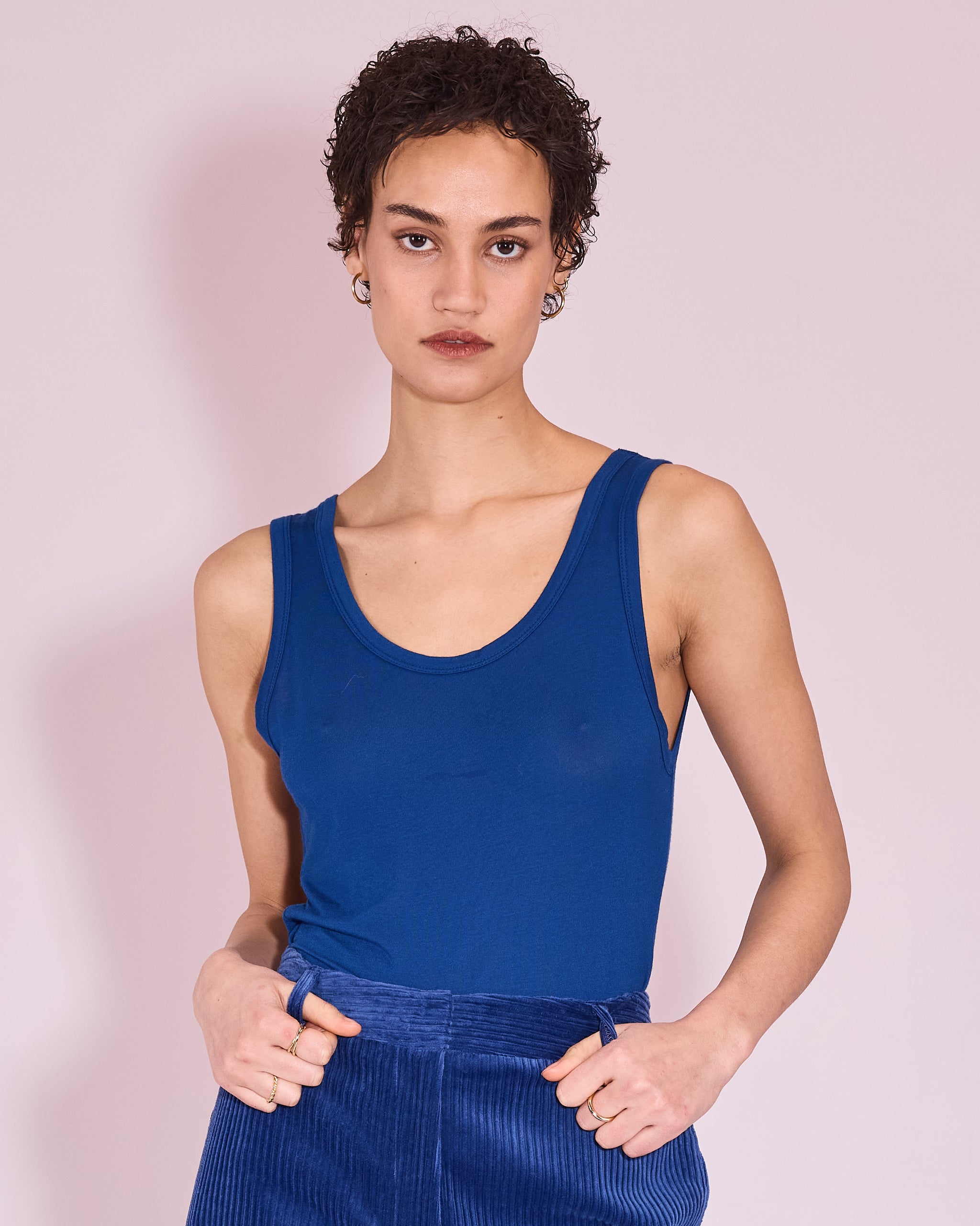 Huma topje in blue quartz
