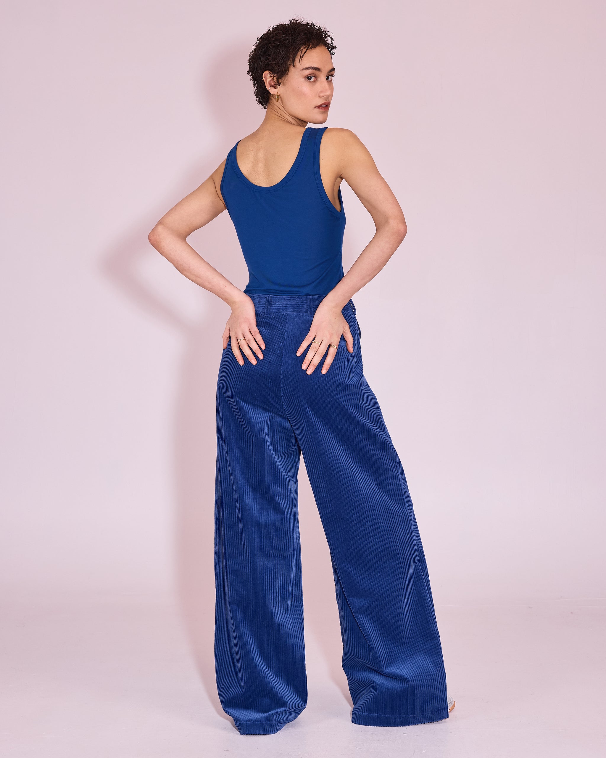 Huma topje in blue quartz
