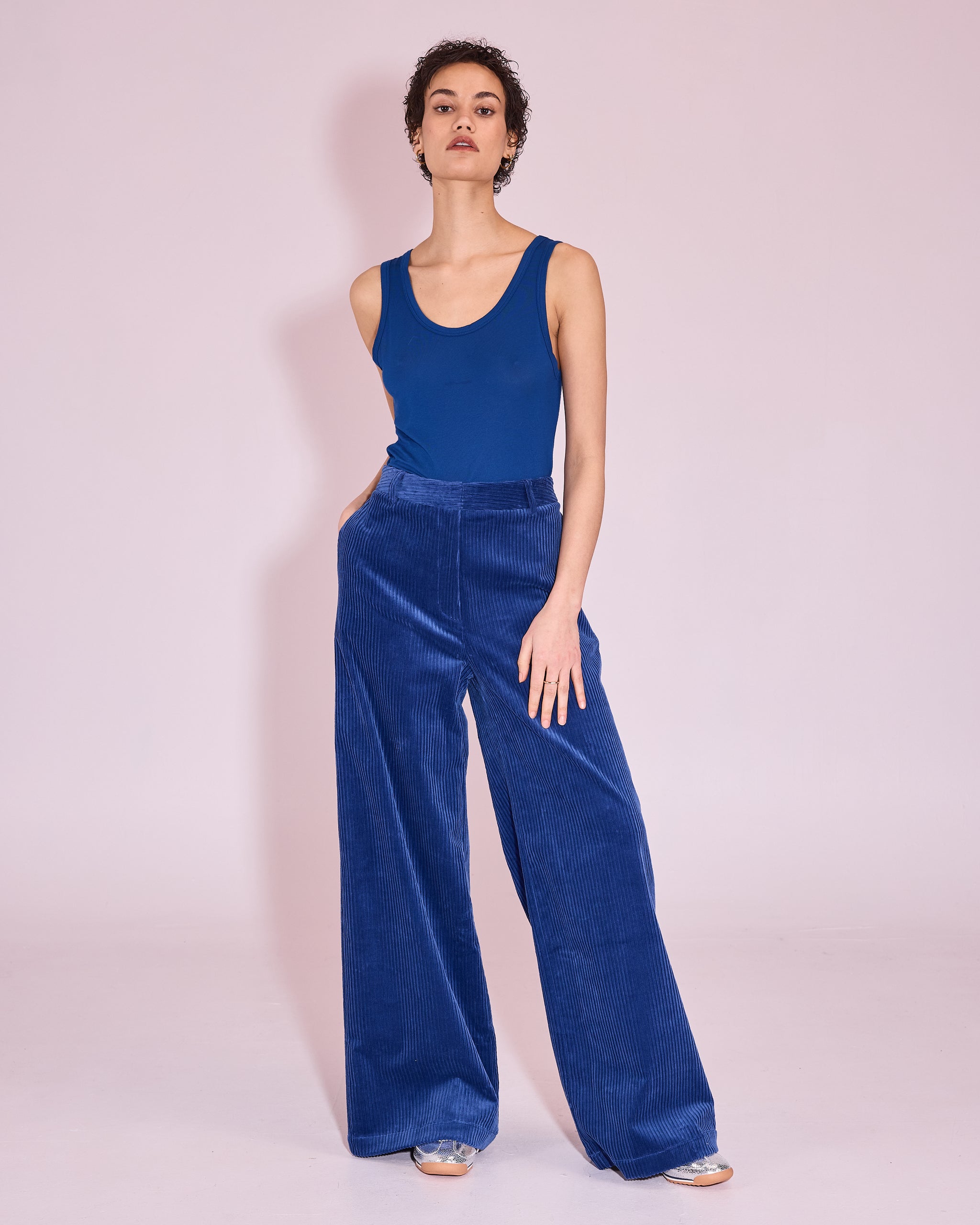 Huma topje in blue quartz