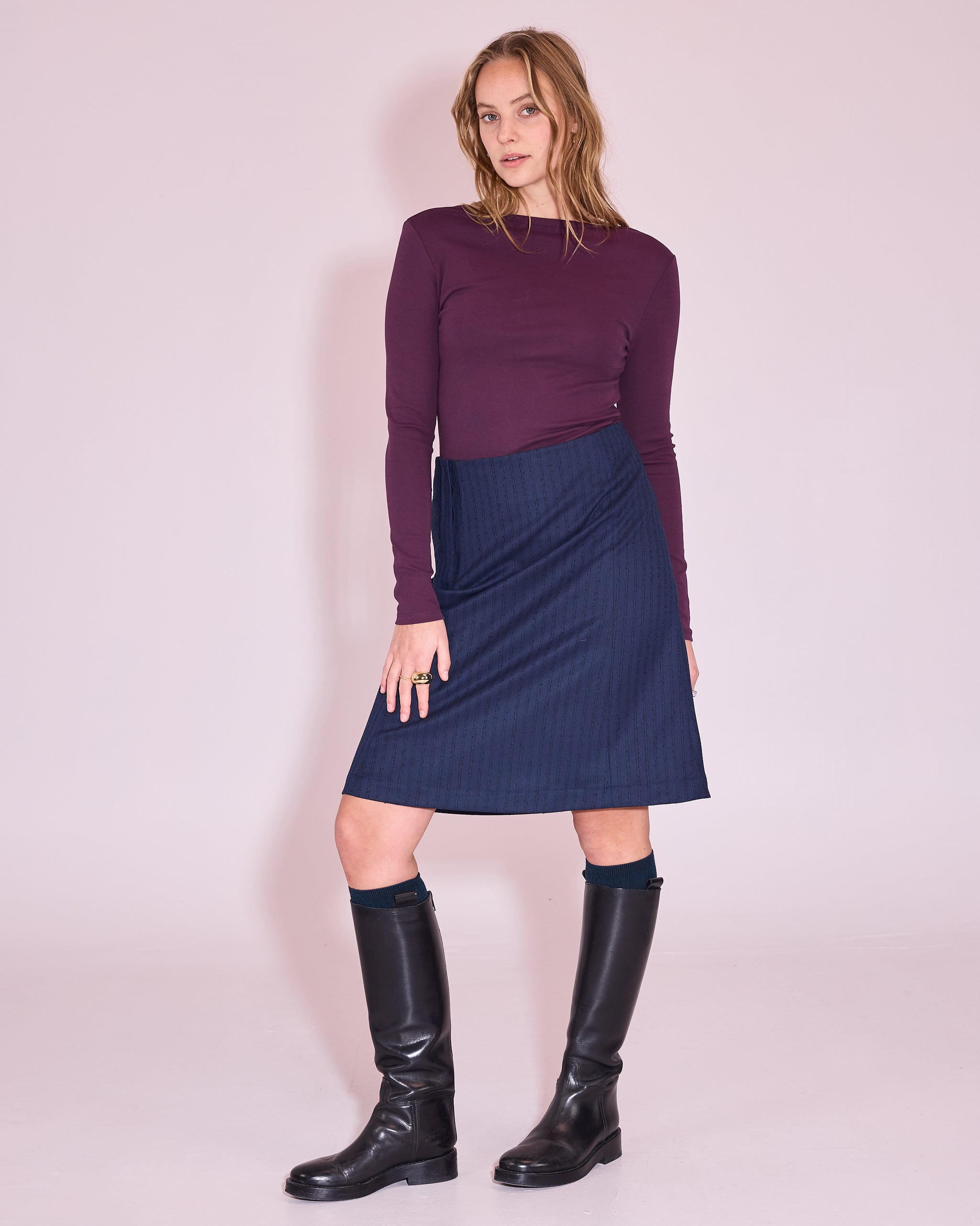 Josette T-shirt in plum