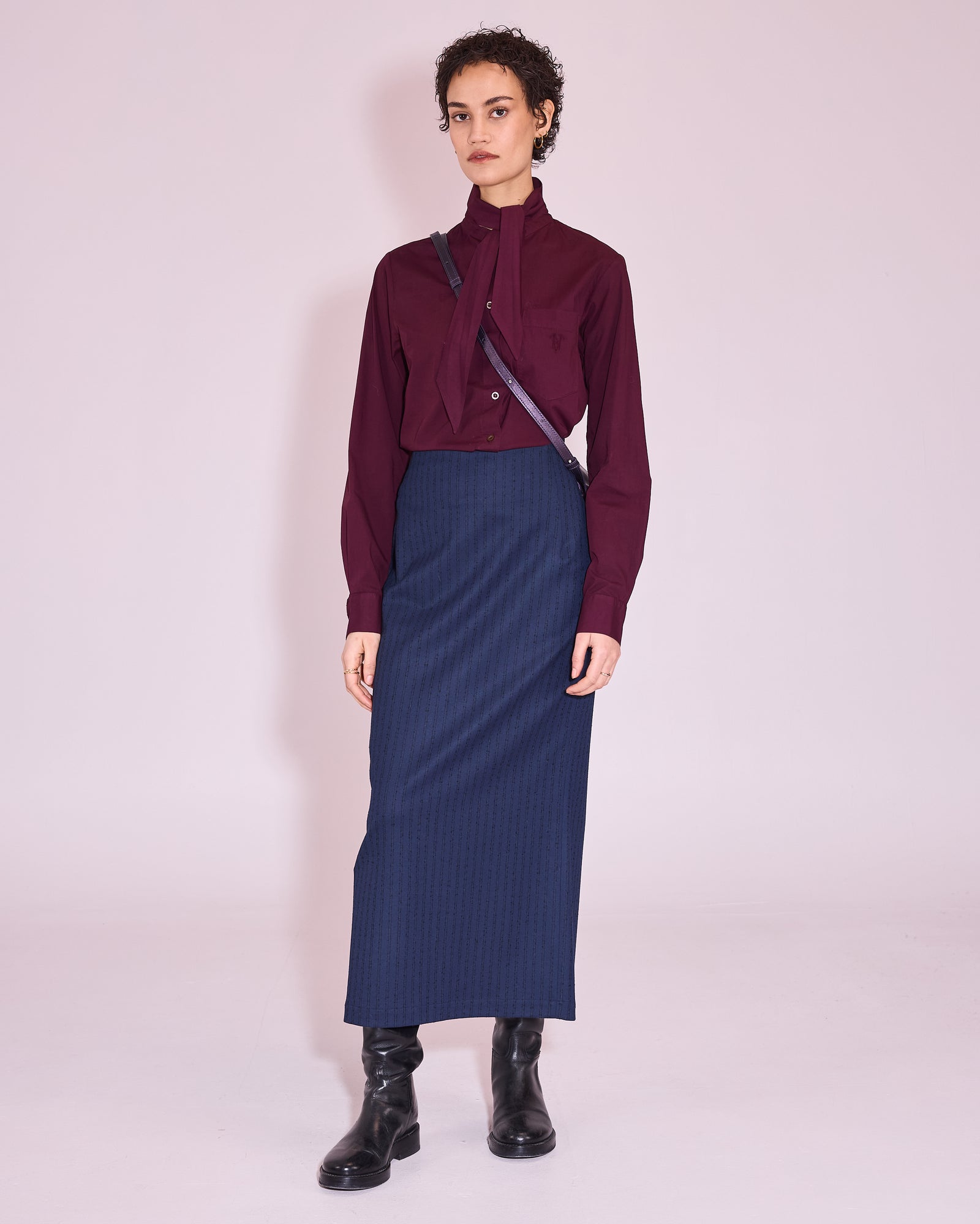 Joy hemd in plum