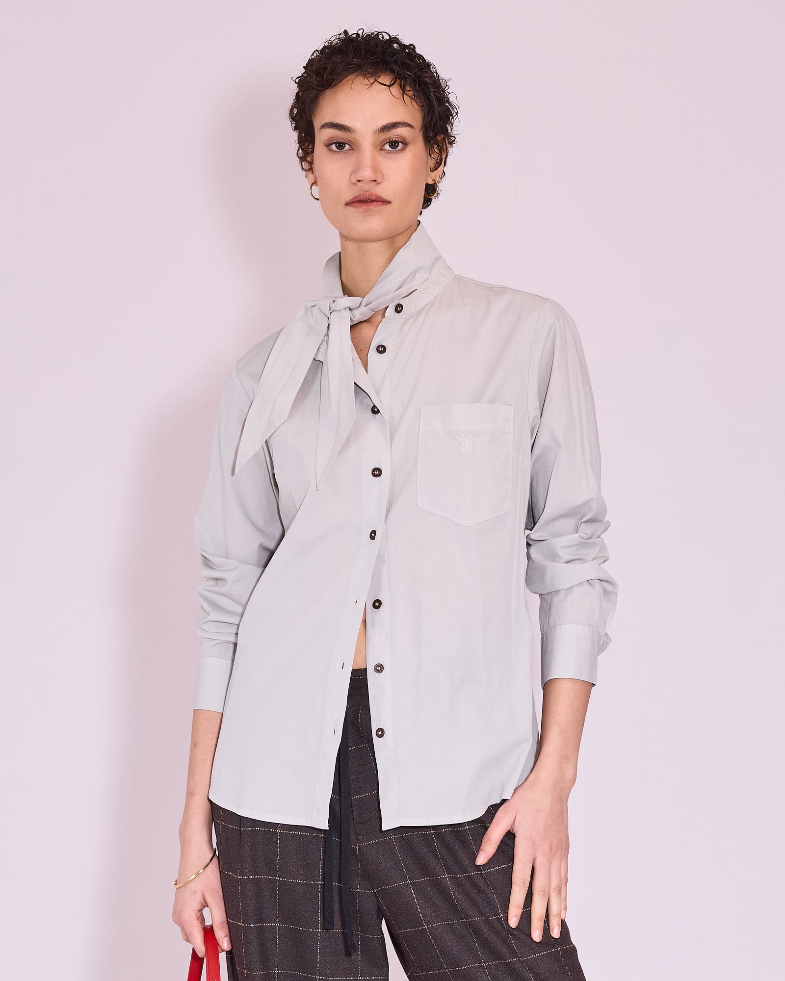 Joy hemd in ice grey