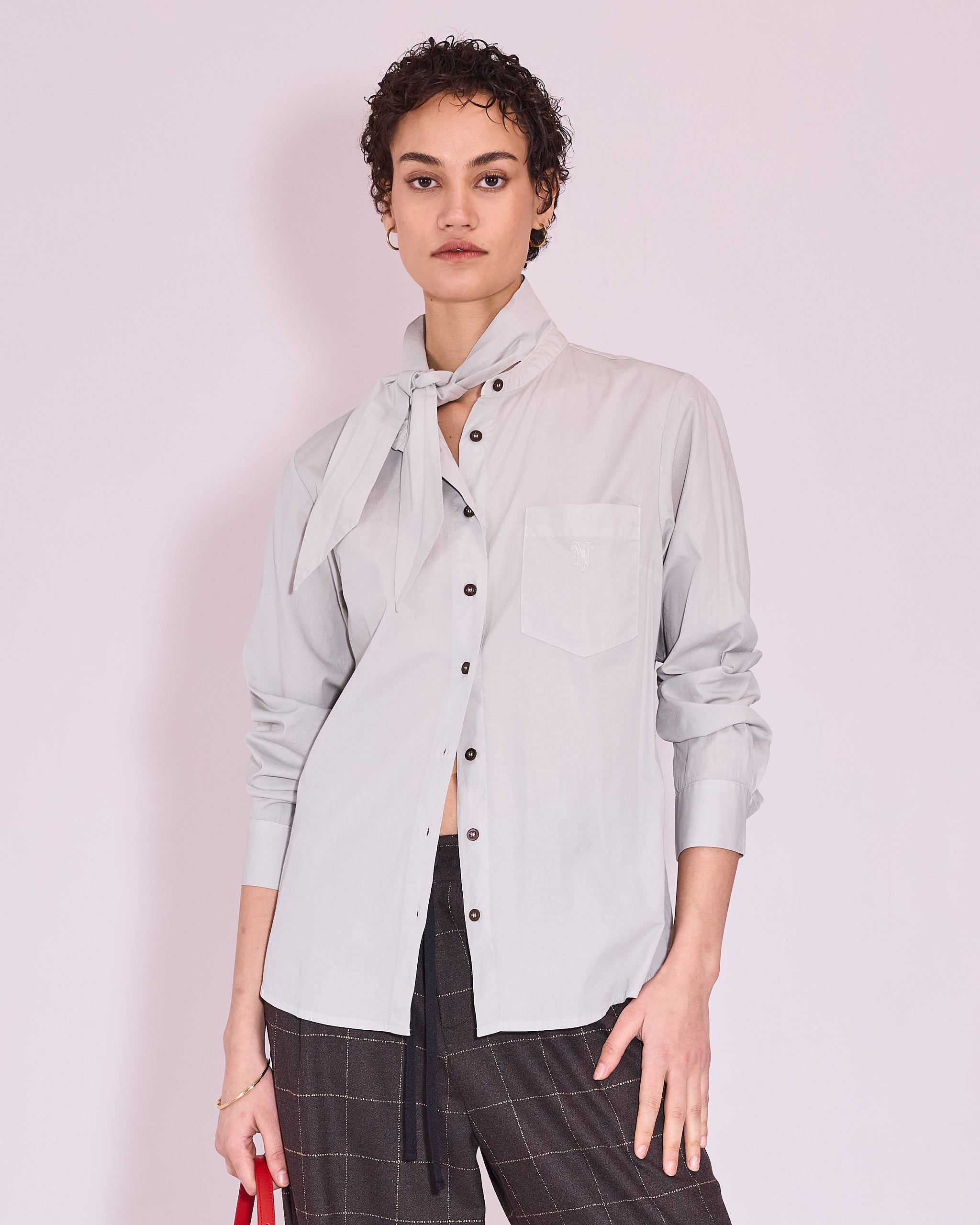 Joy hemd in ice grey